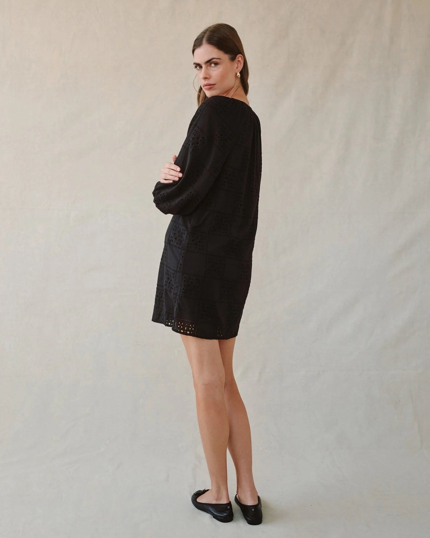 Pullover Puff Sleeve Dress