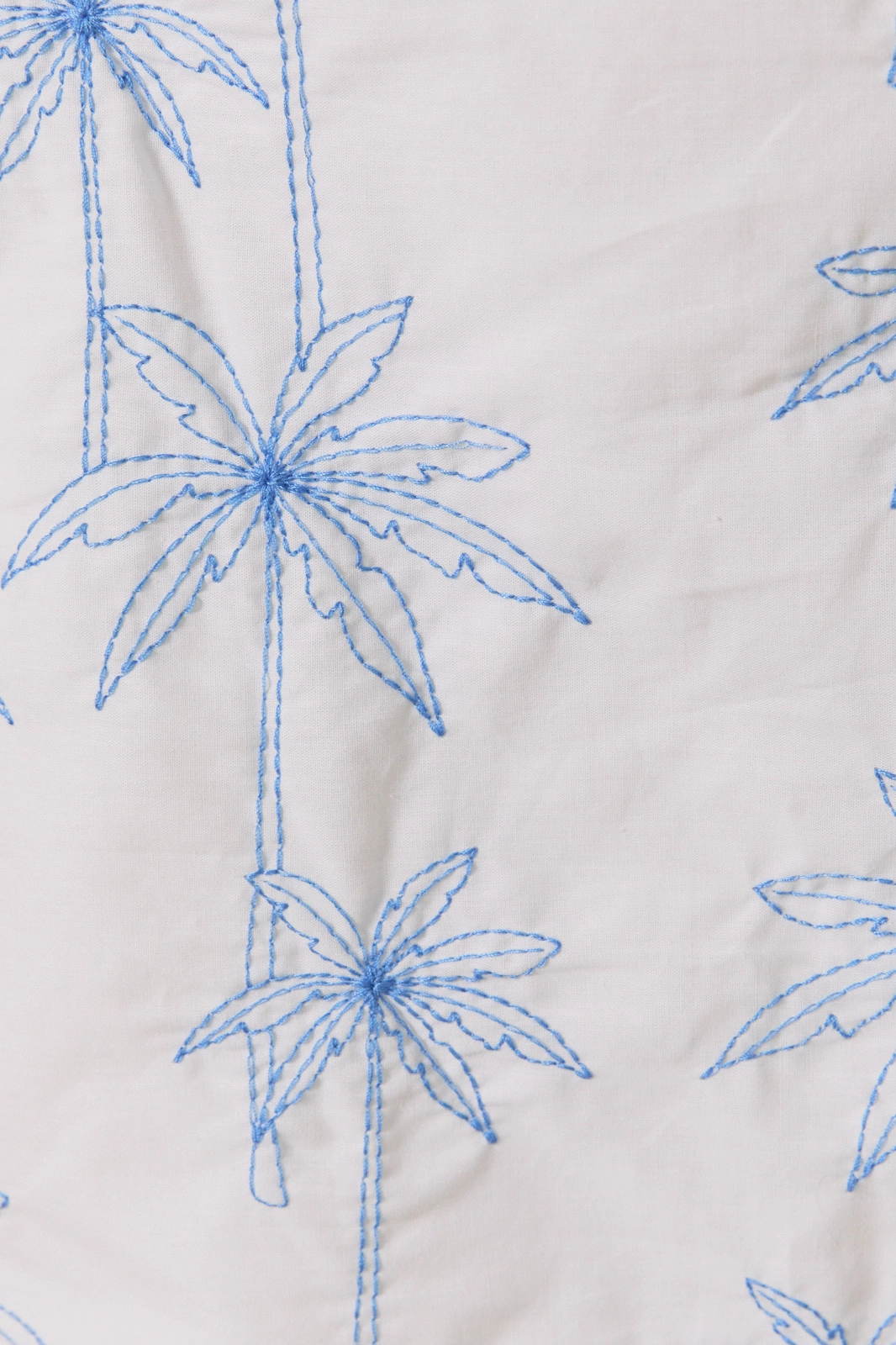 Palm Tree Embroidered Detail Shorts