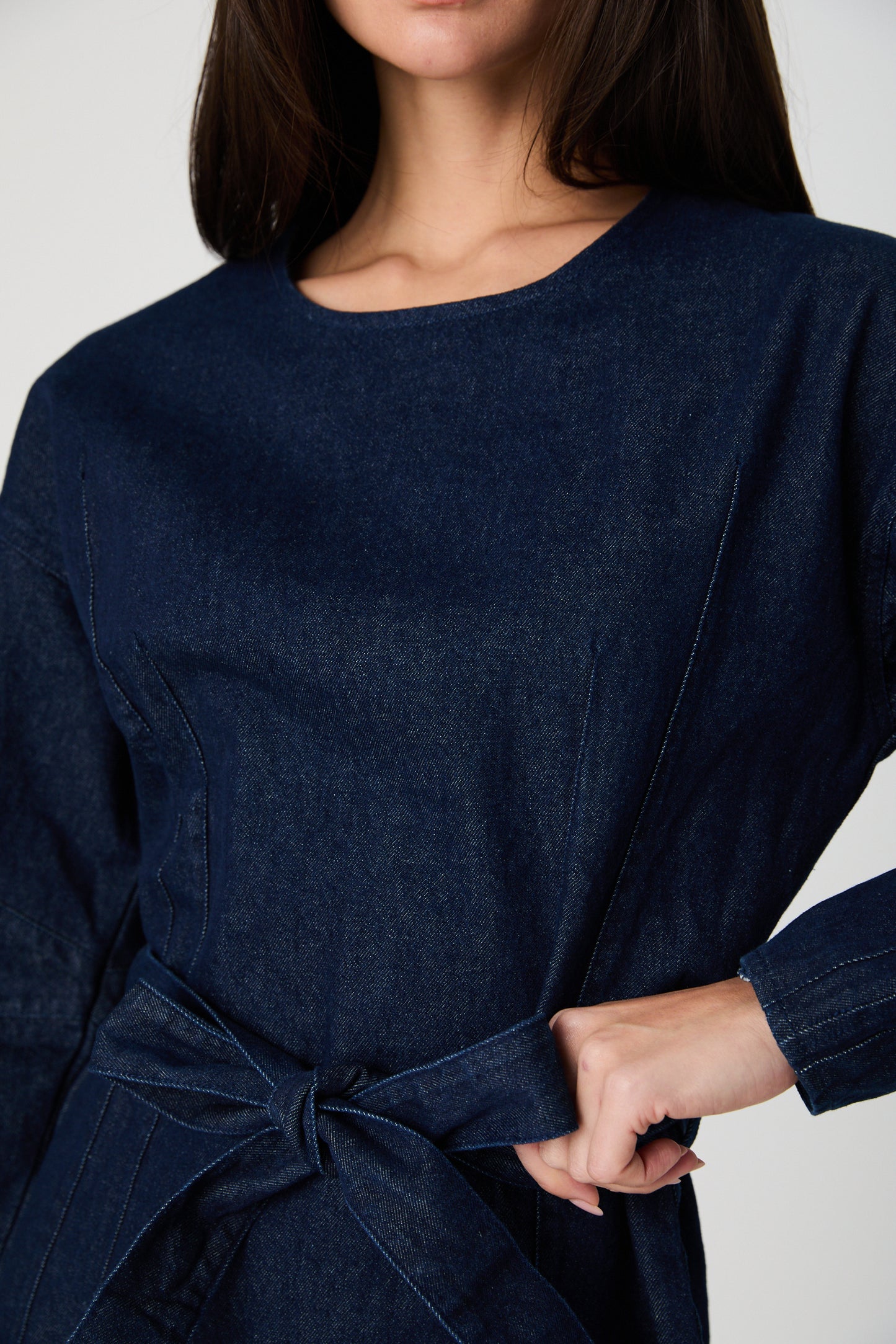 Leighton Denim Banana Sleeve Dress