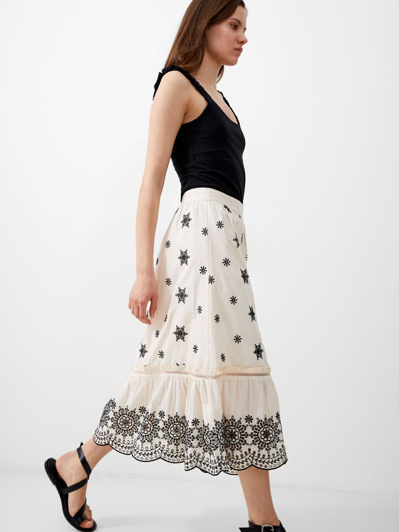 Final Sale - Embroidered Felicity Skirt
