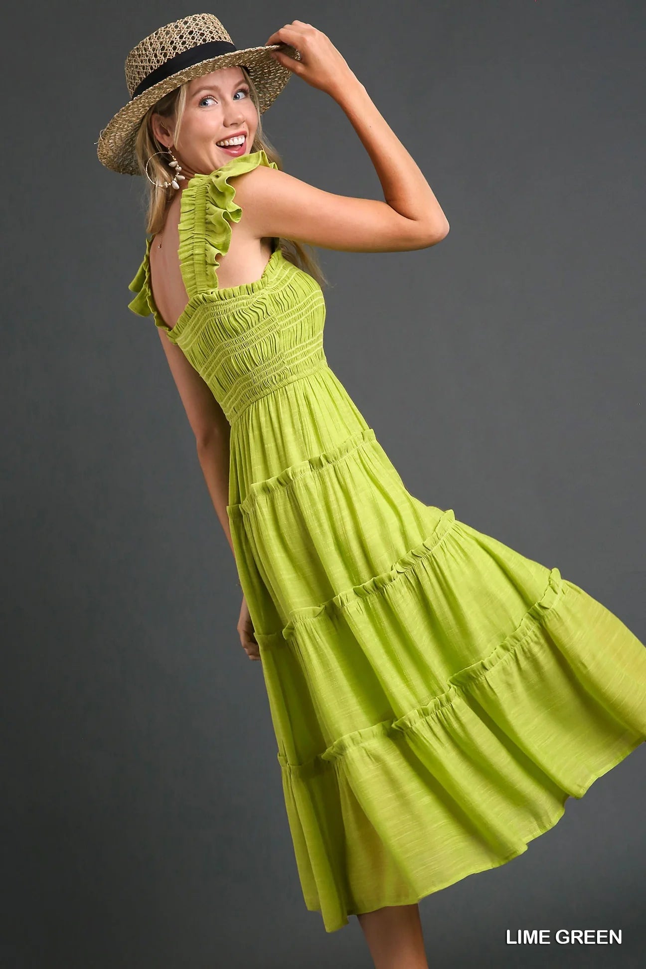Final Sale - Smocked Top Tiered Maxi Dress