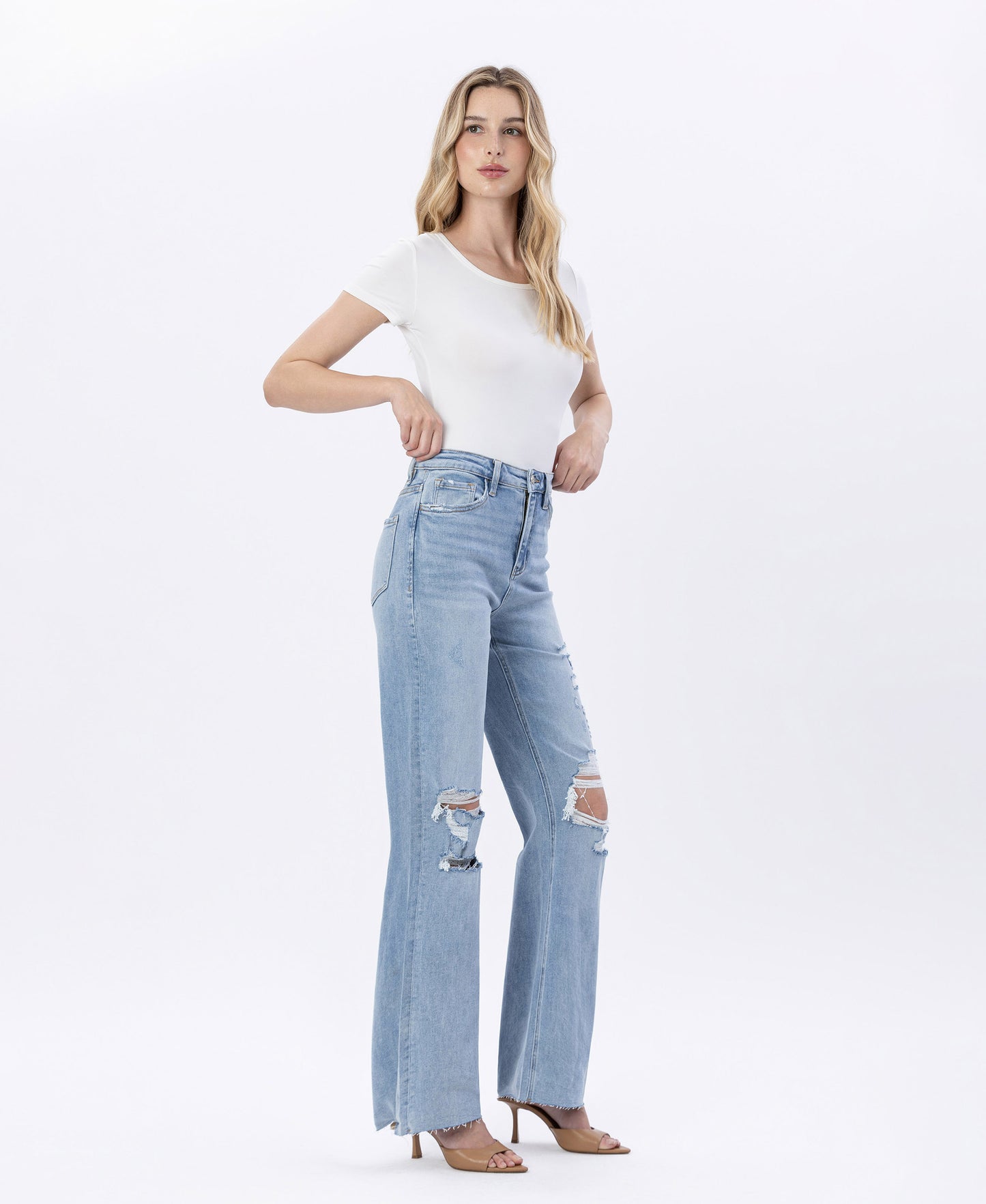 90’s Vintage Super High Rise Flare Jean