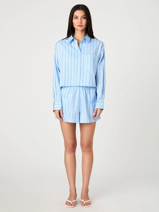 Lorenzo Stripe Cropped Shirt