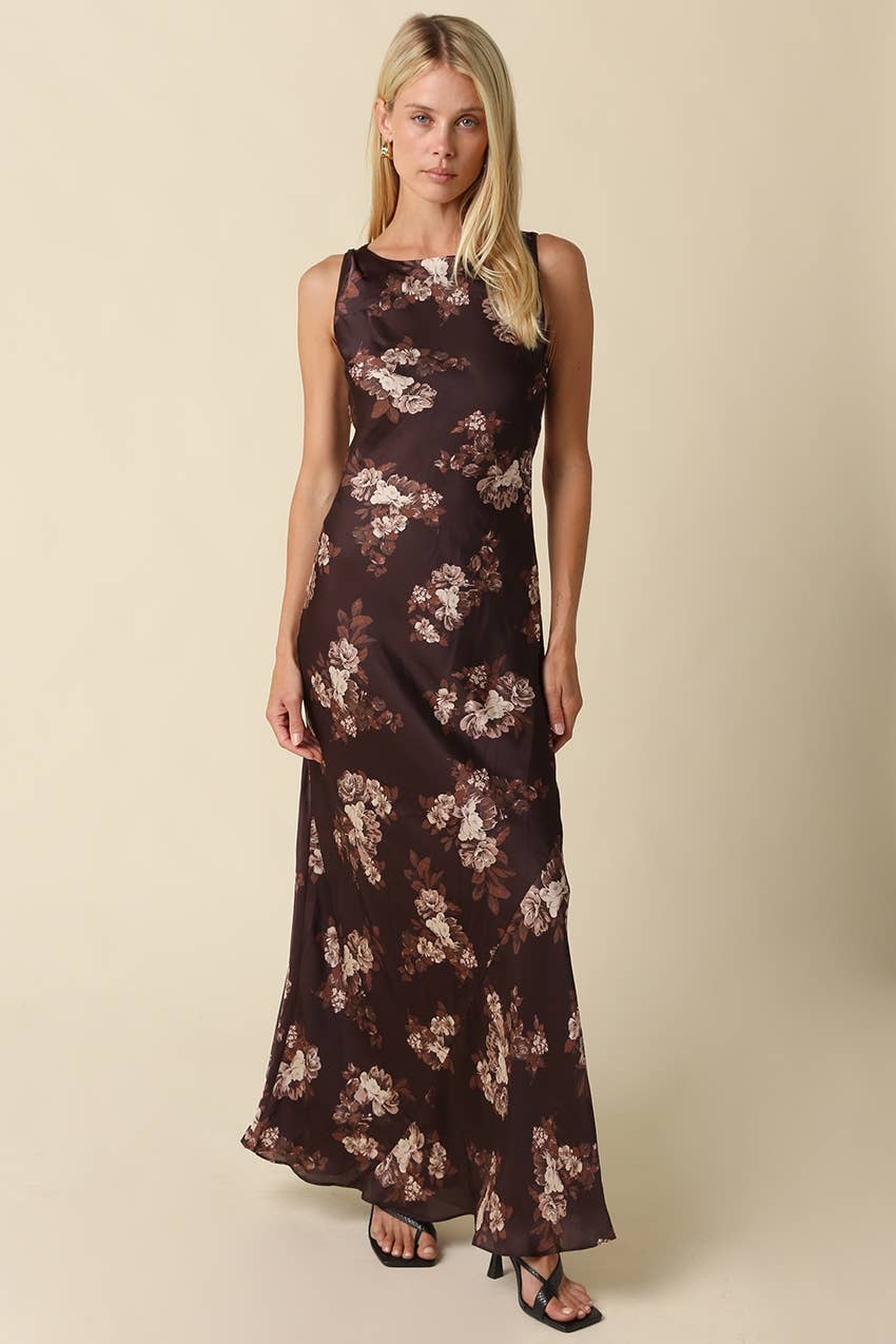 Rayna Floral Sleeveless Maxi Dress