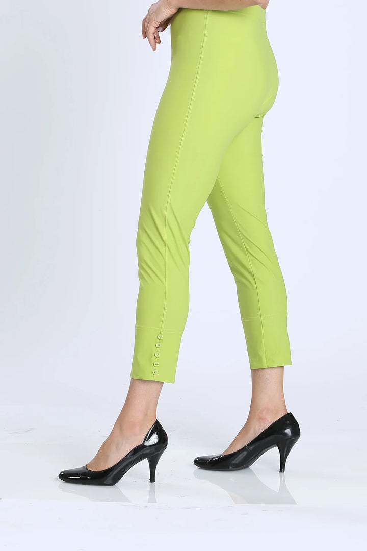 Final Sale - Button Hem Slim Crop Pants