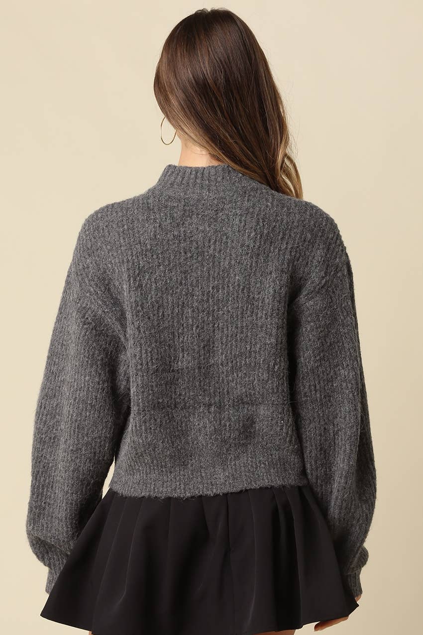 Mila Balloon Sleeve Cardigan
