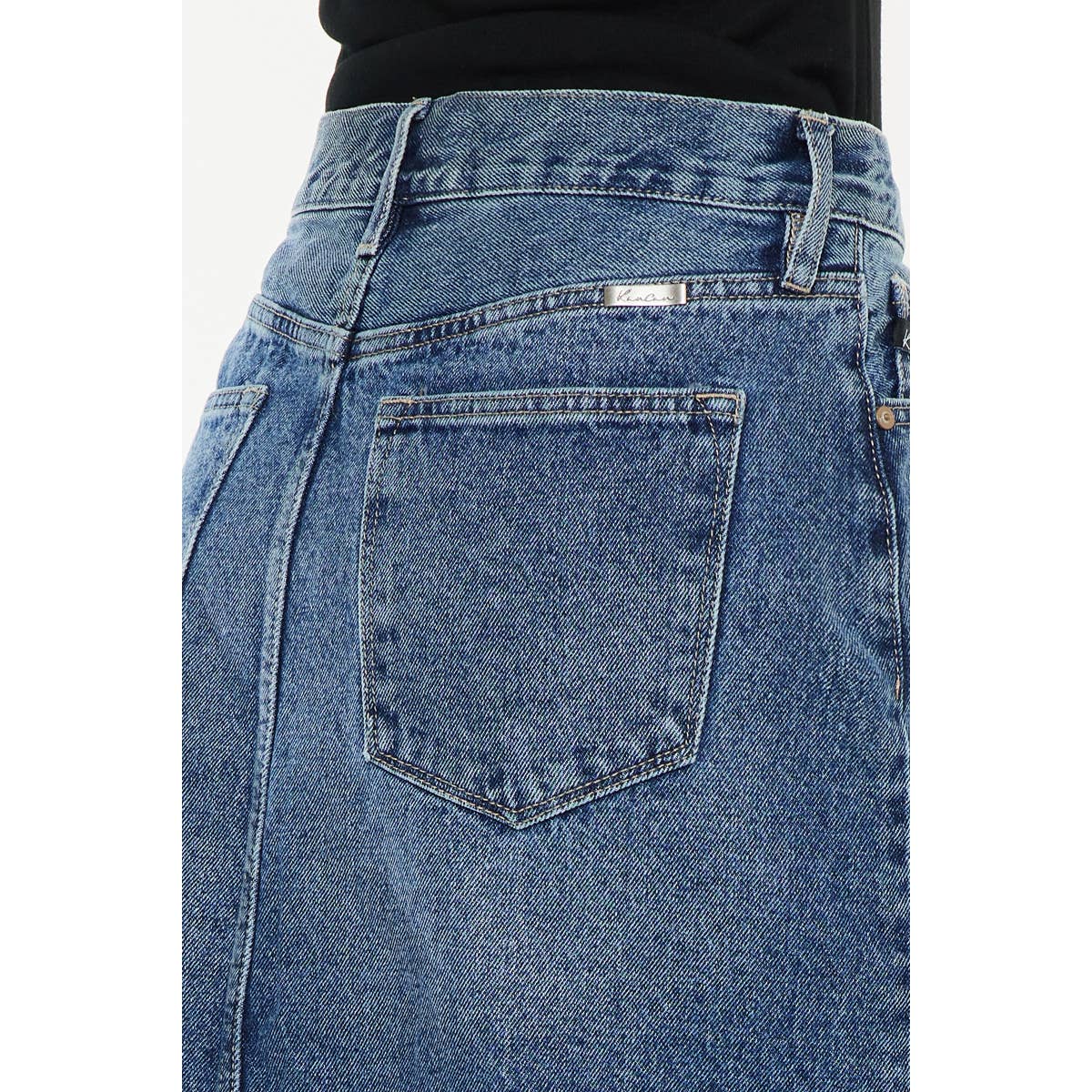 Final Sale - Denim MAXI Skirt Medium Wash