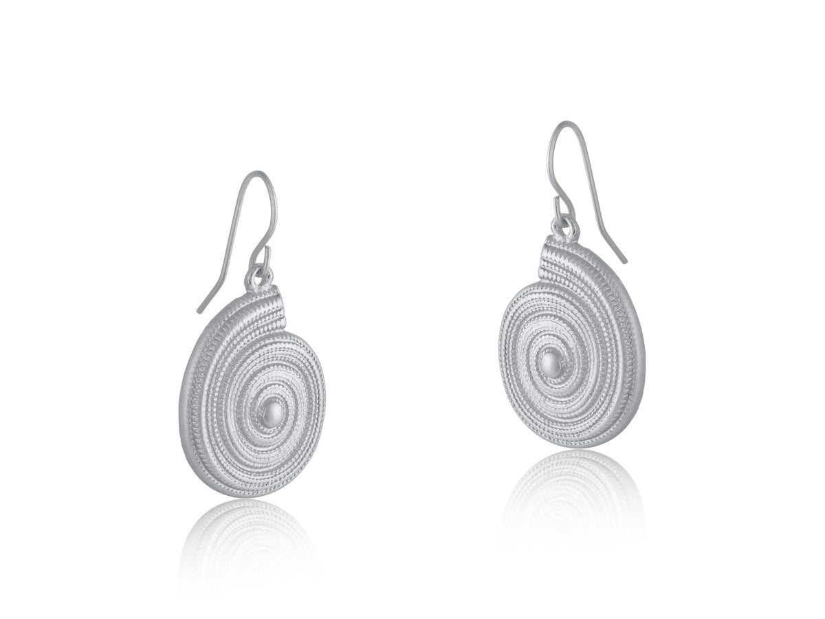 Veronica Matte Conch Earrings