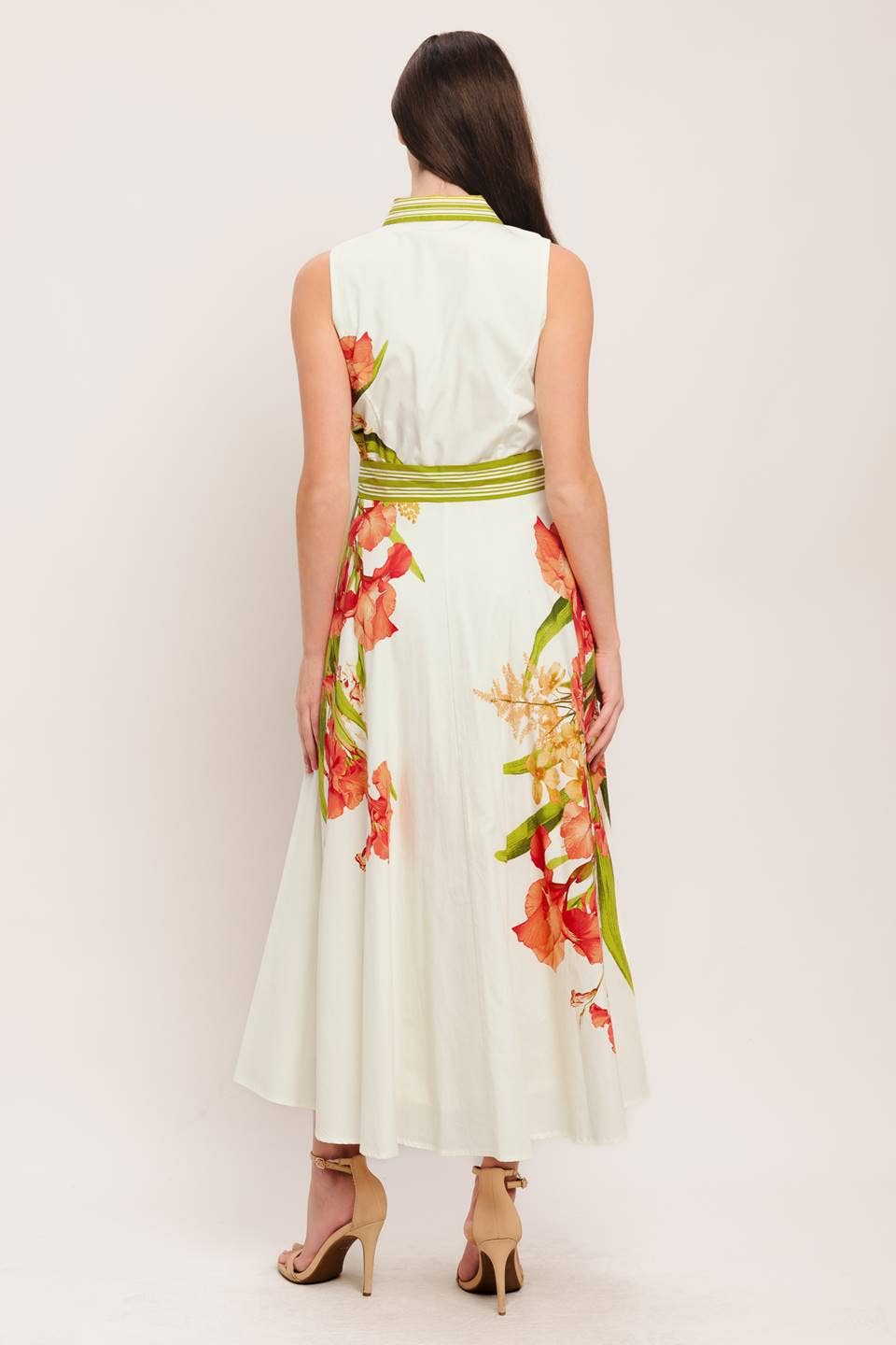 Susan Printed Woven Midi Dress