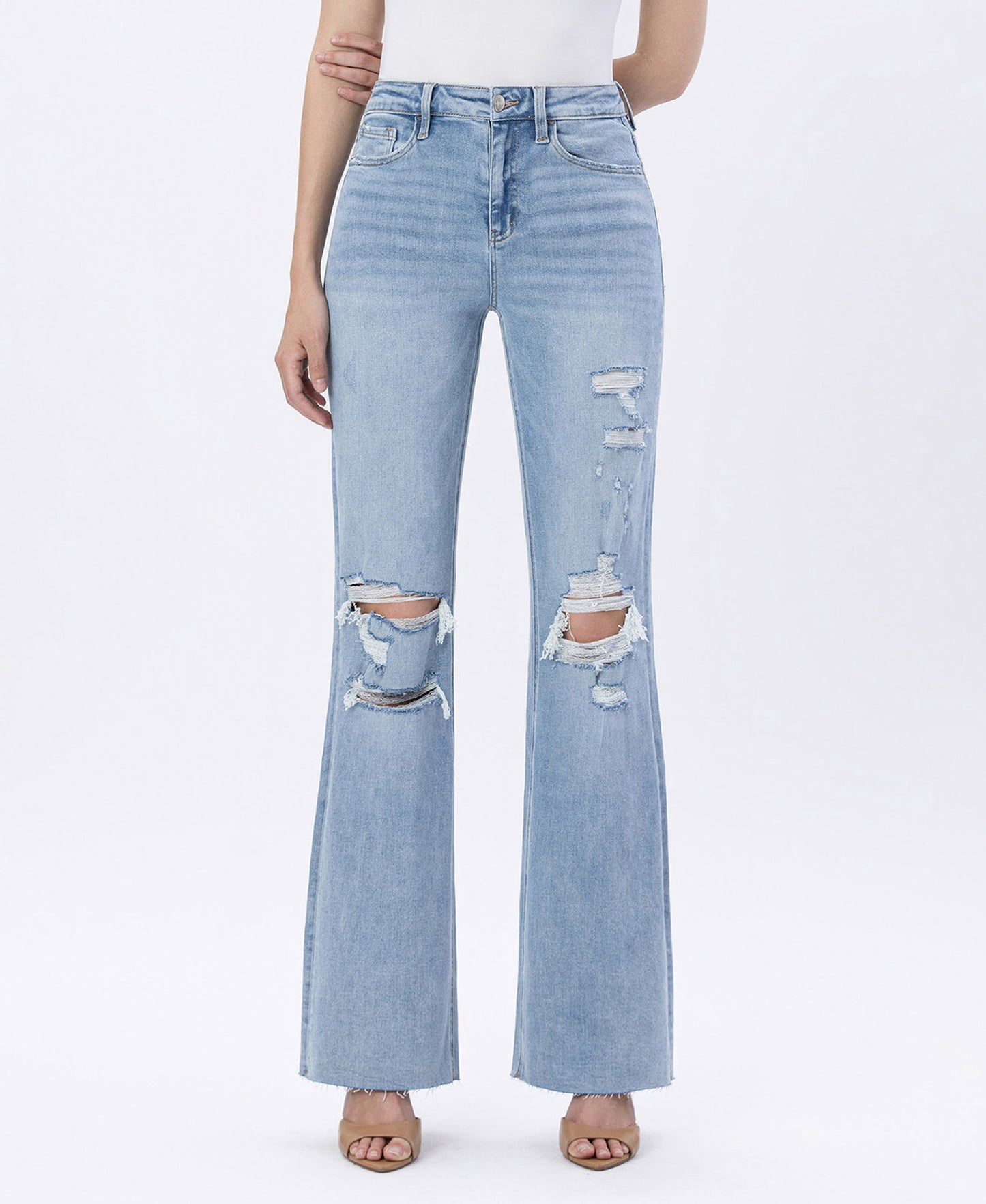 90’s Vintage Super High Rise Flare Jean