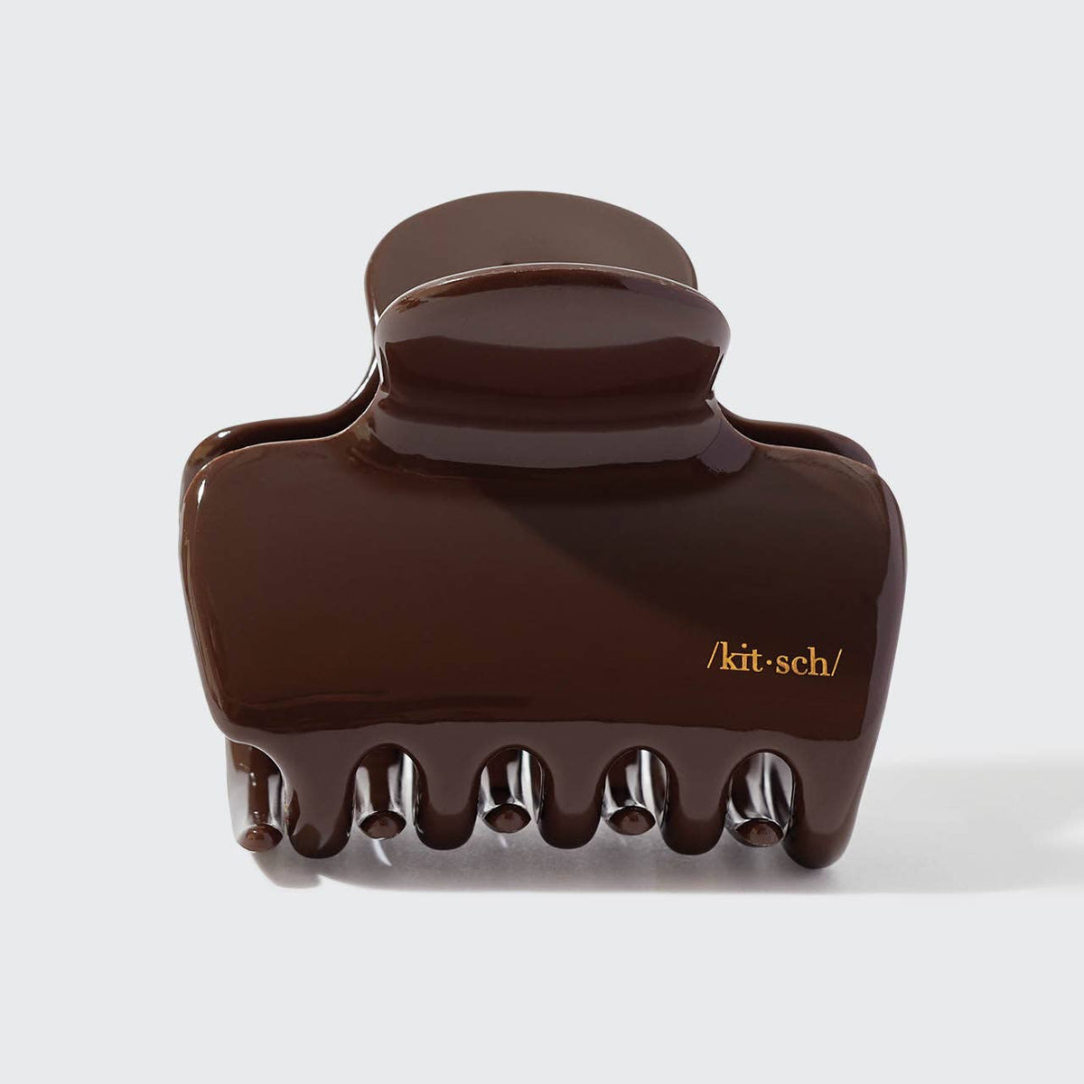 Recycled Plastic Puffy Cloud Clip- Chocolate