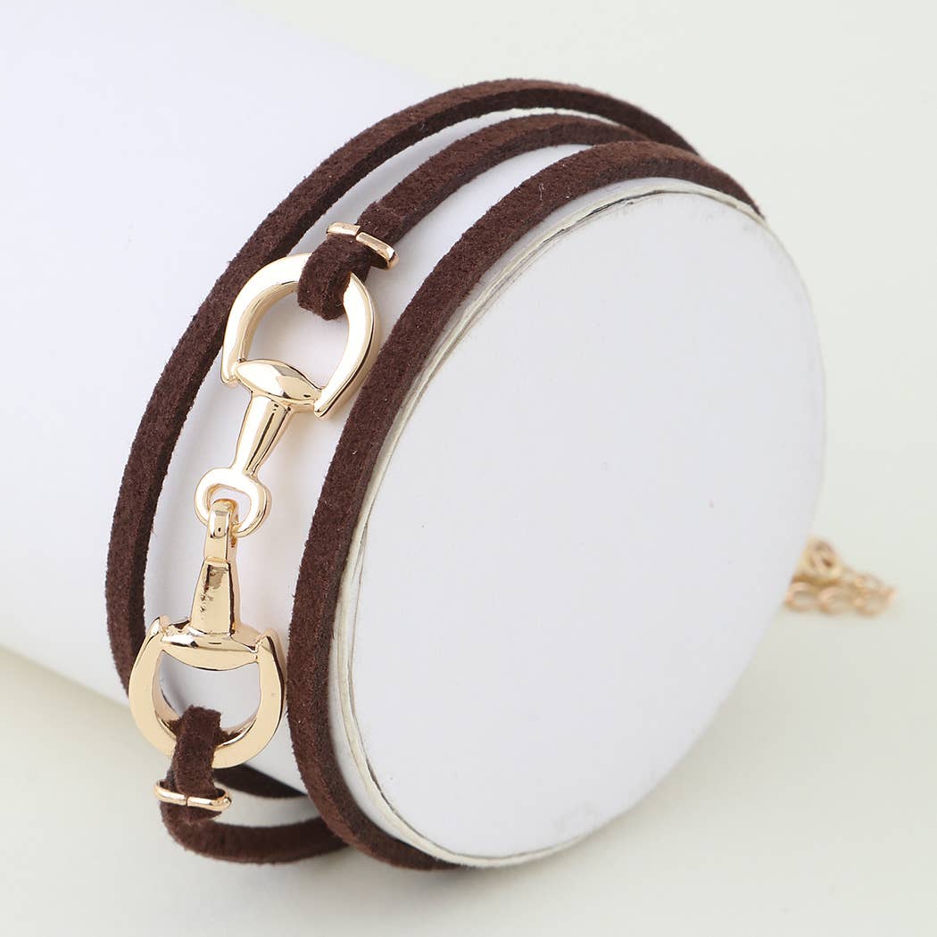 Leather Toggle Wrap Bracelet