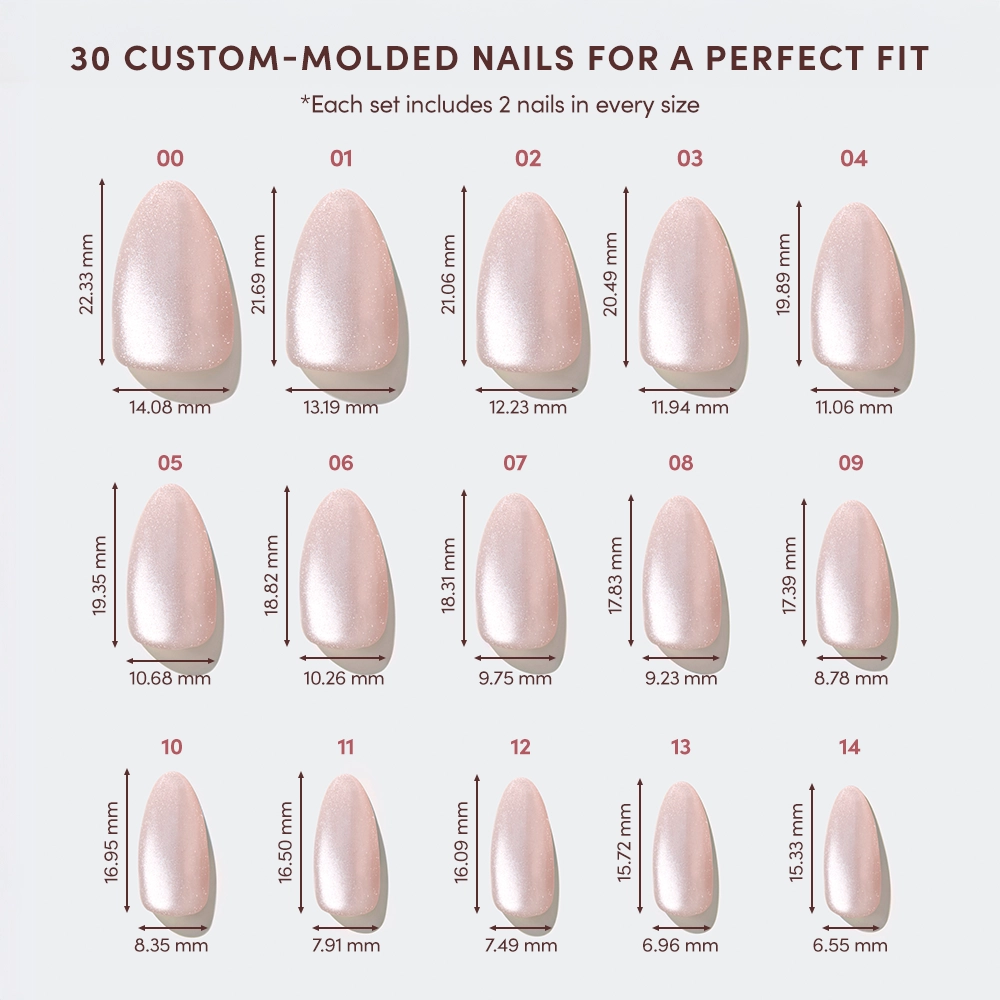 The Vow Press-On Nails | Short Almond | Nude Velvet Gloss