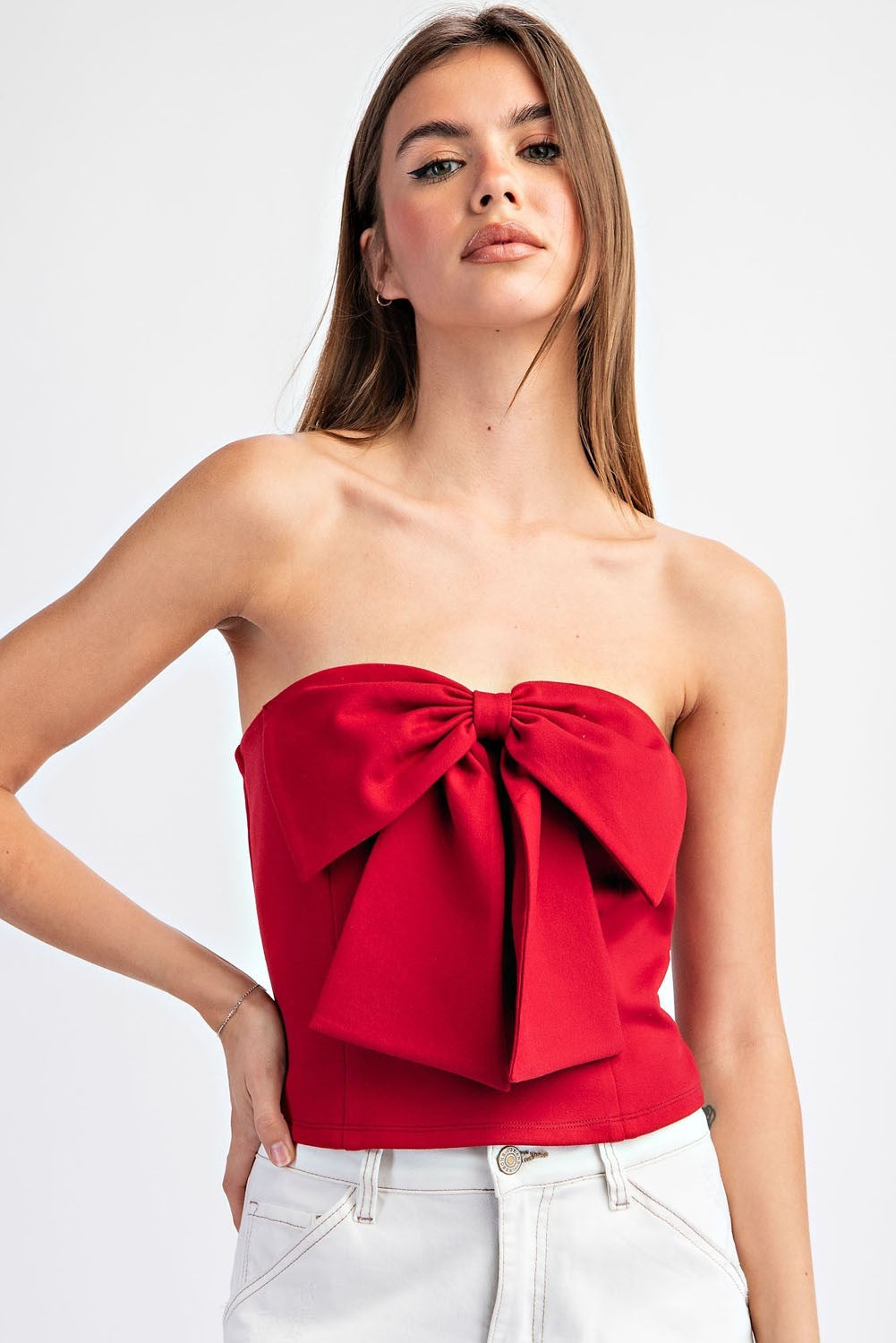 Final Sale - Bow Detail Tube Top