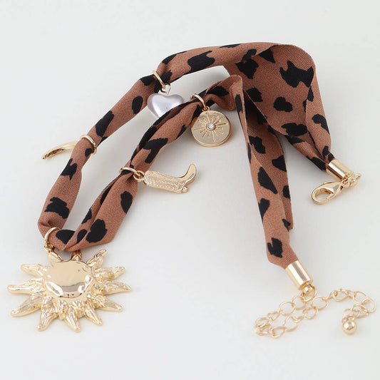 Rising West Fabric Charms Necklace