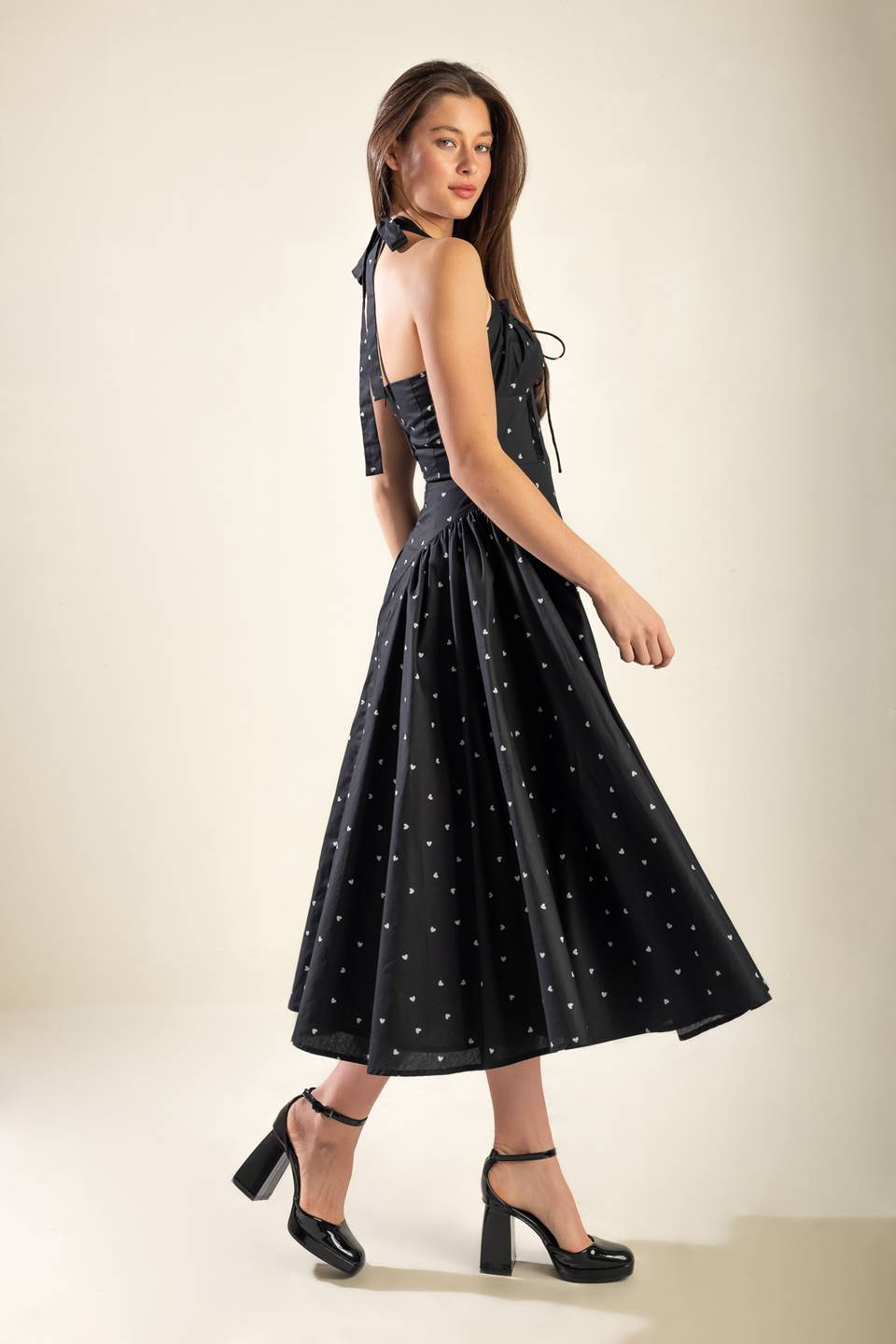Final Sale - Printed Woven Midi Dress
