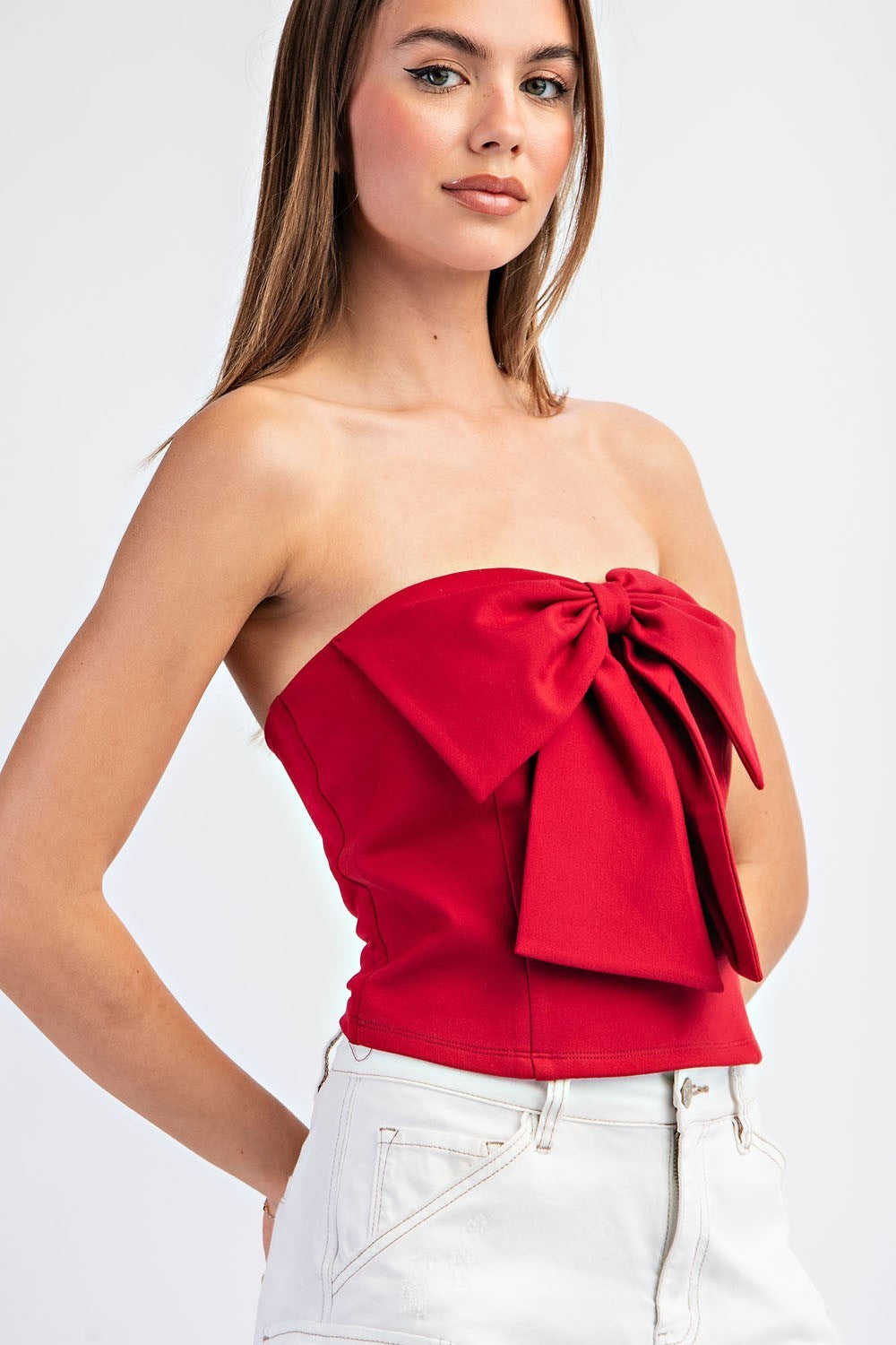 Final Sale - Bow Detail Tube Top