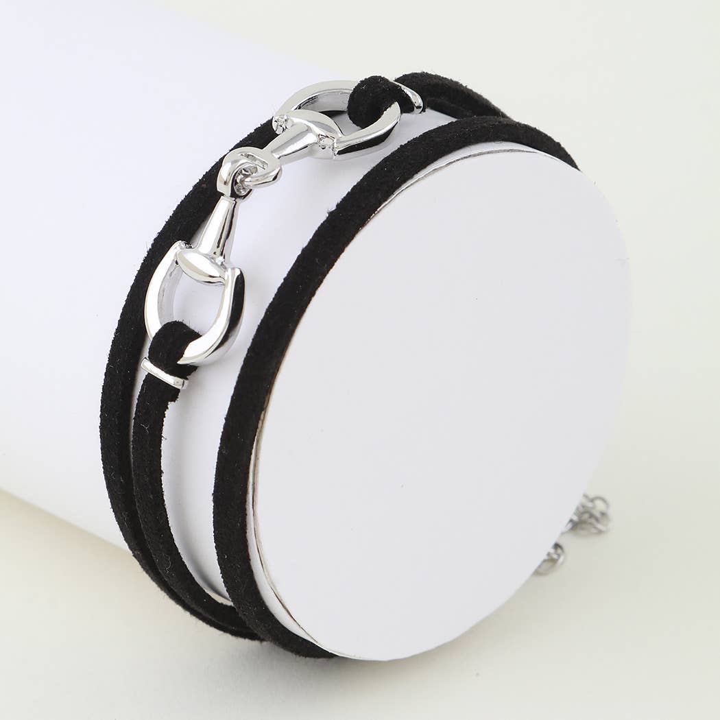 Leather Toggle Wrap Bracelet