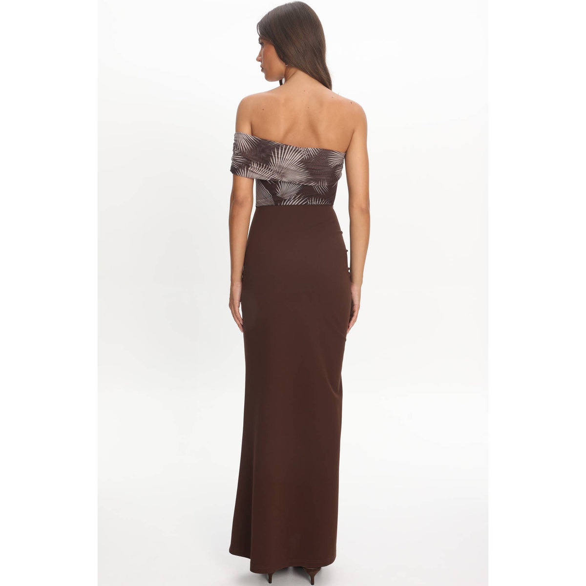 Floral Two Tone Maxi Dress