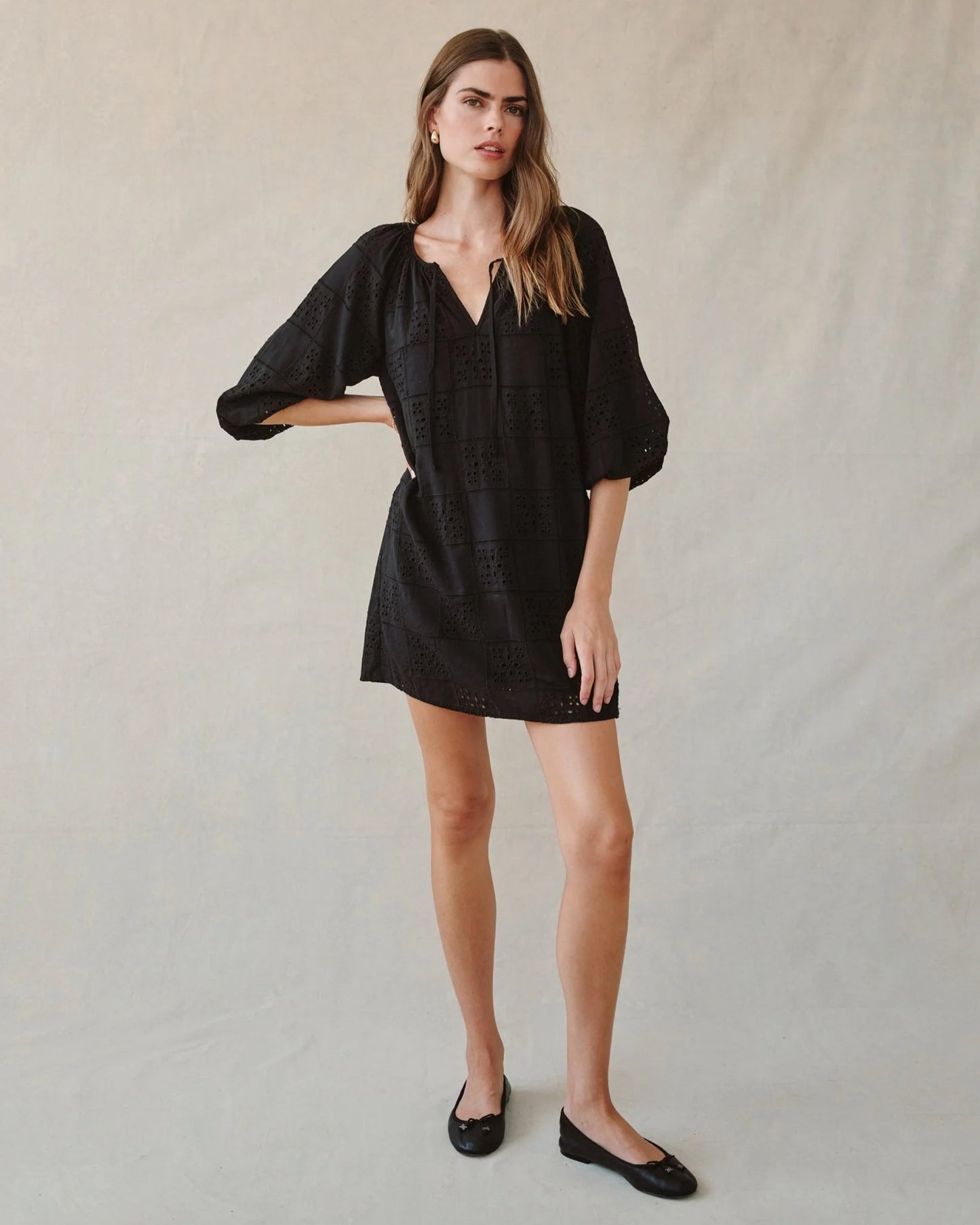 Pullover Puff Sleeve Dress