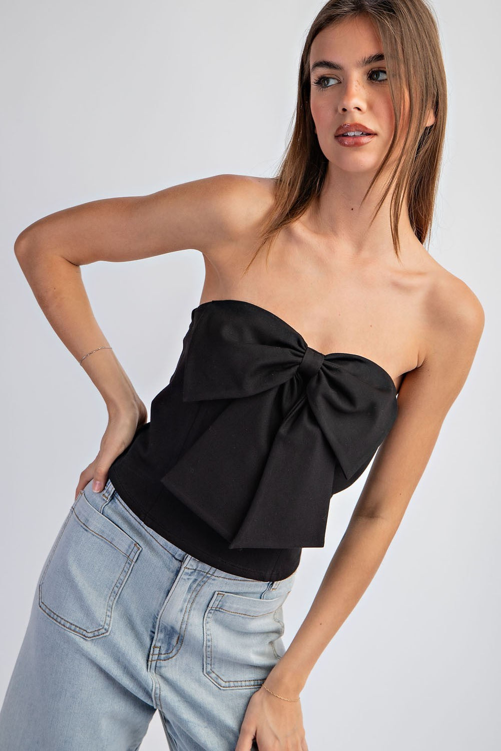 Final Sale - Bow Detail Tube Top