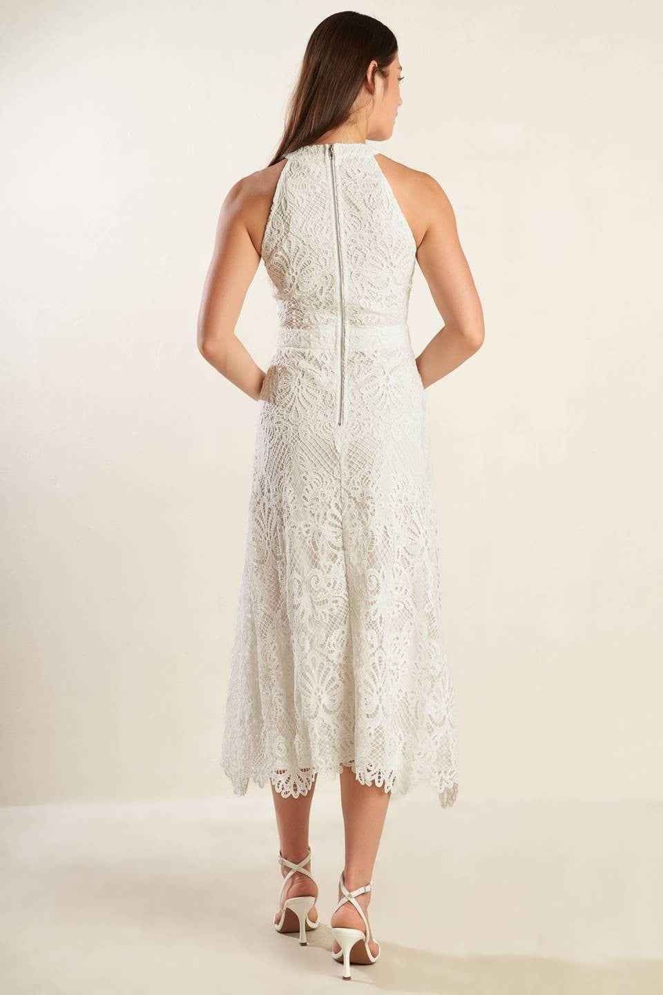 Final Sale - Woven Lace Midi Dress