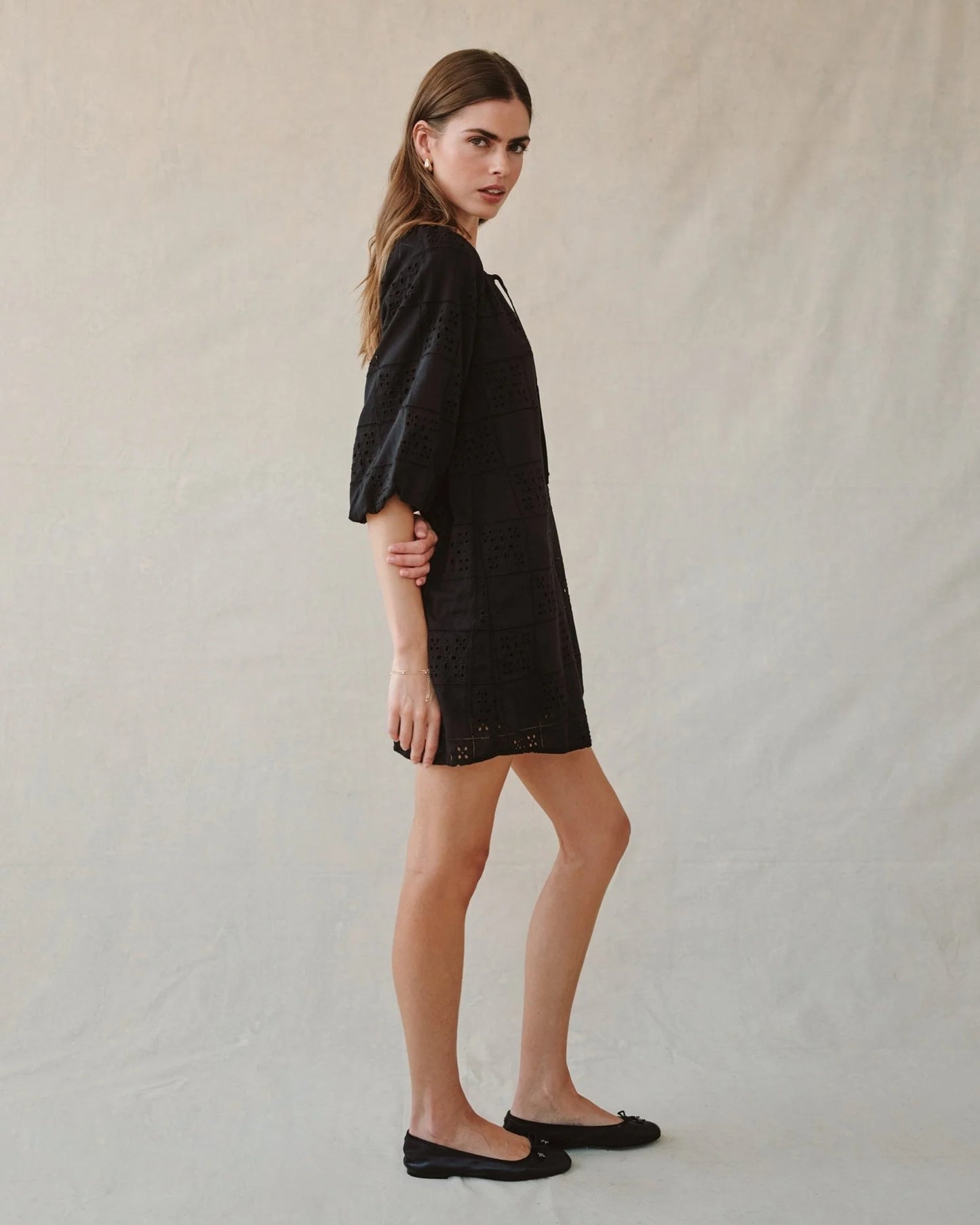 Pullover Puff Sleeve Dress
