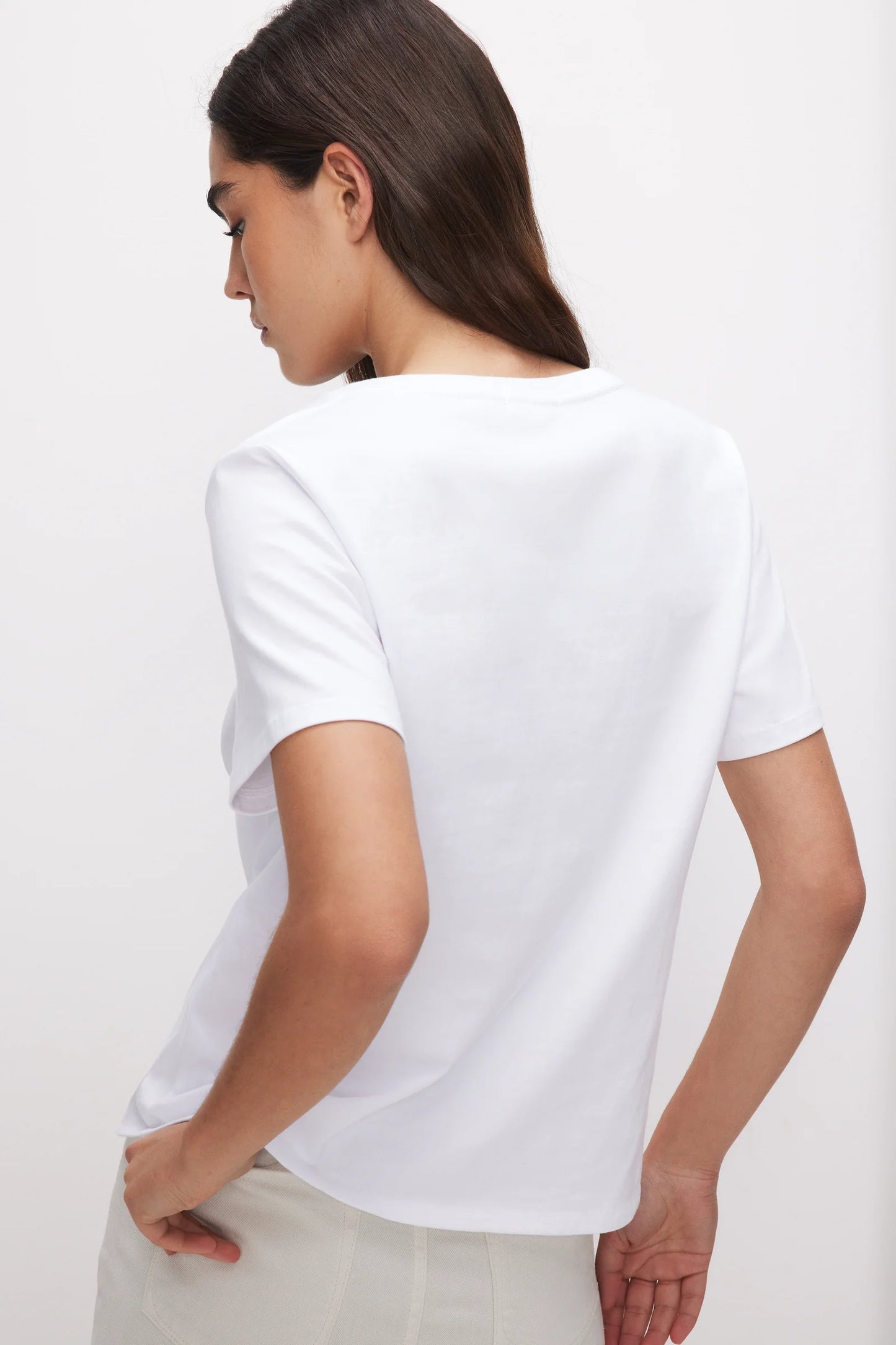 Cotton Classic V Neck Tee