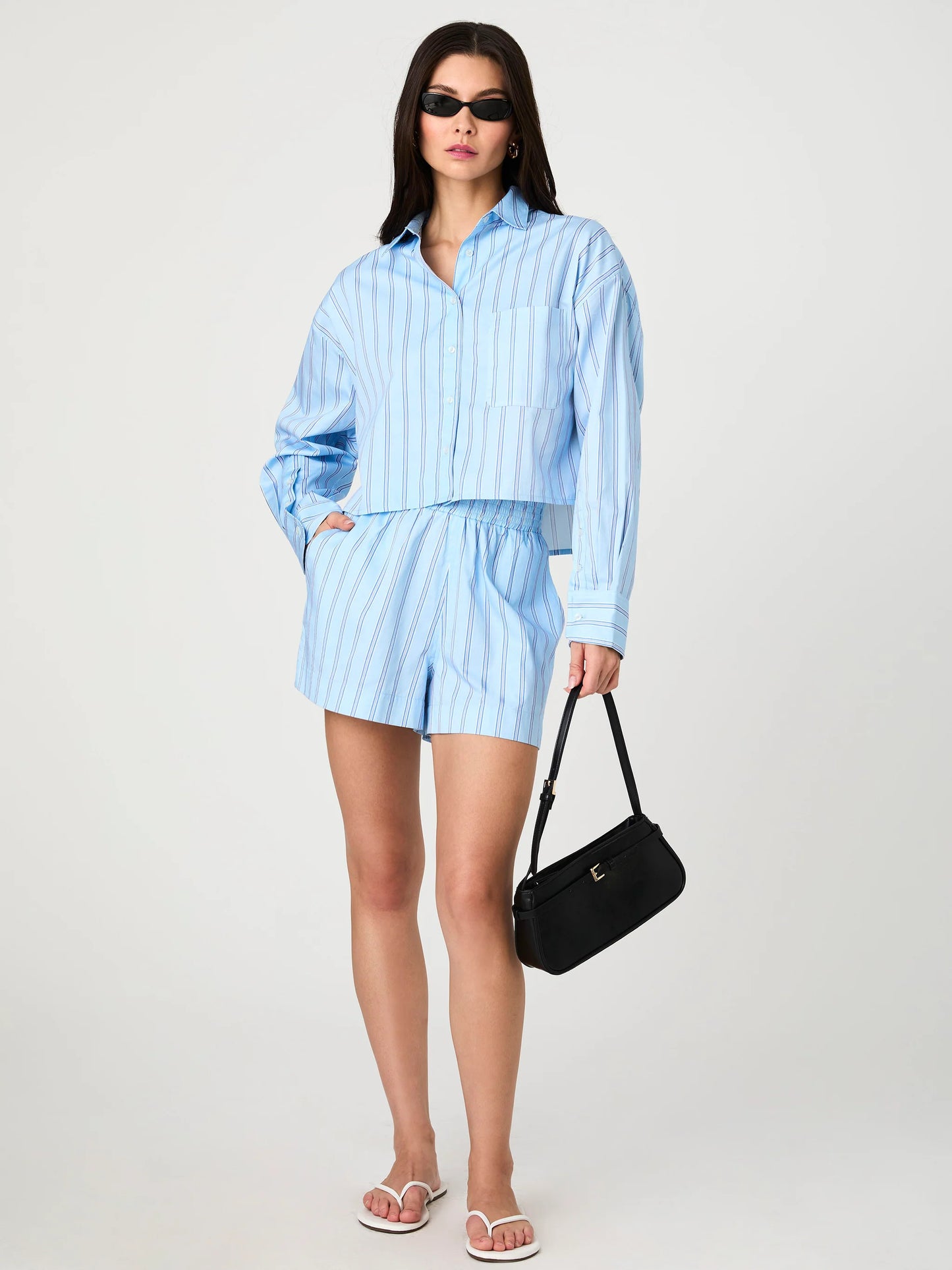 Lorenzo Stripe Cropped Shirt