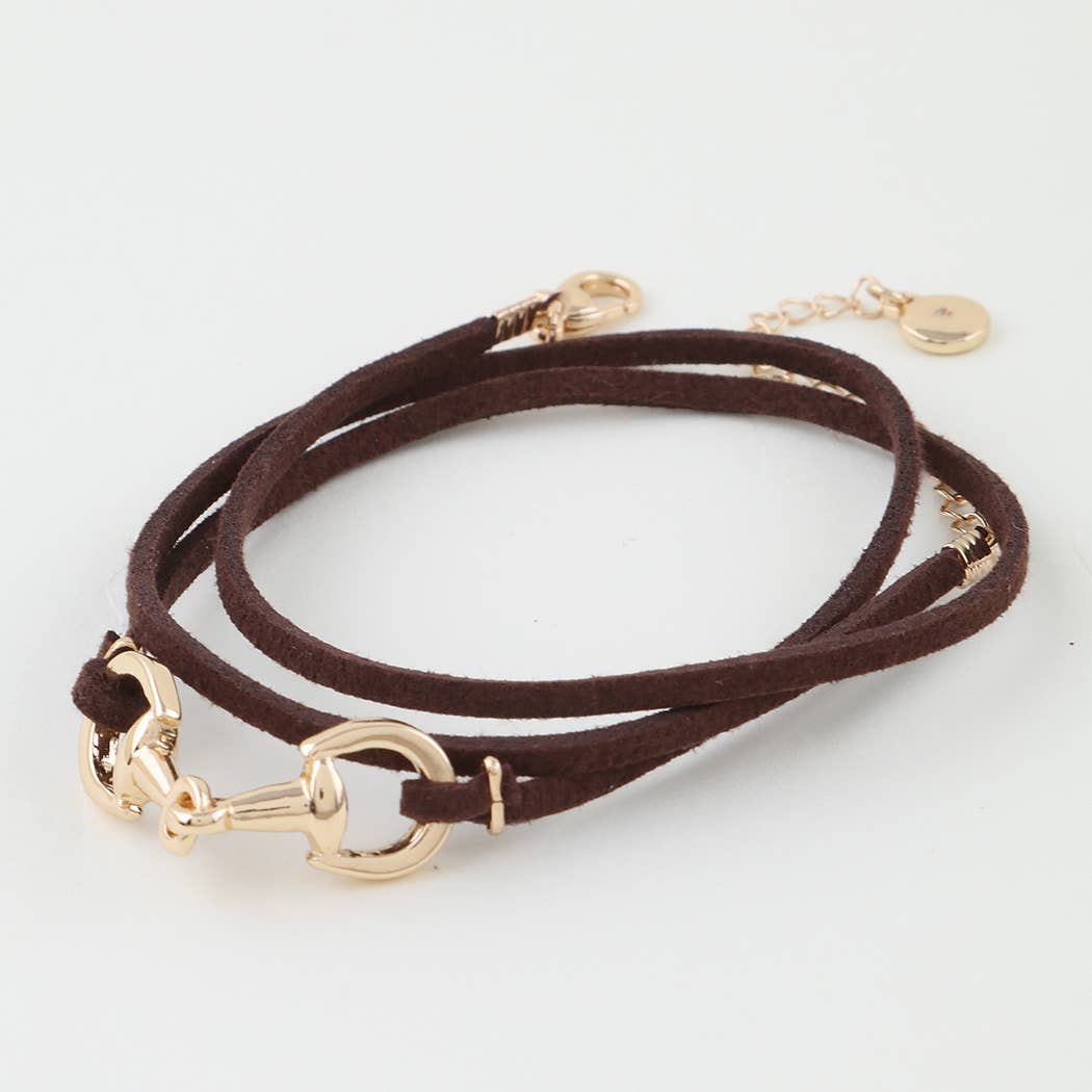 Leather Toggle Wrap Bracelet