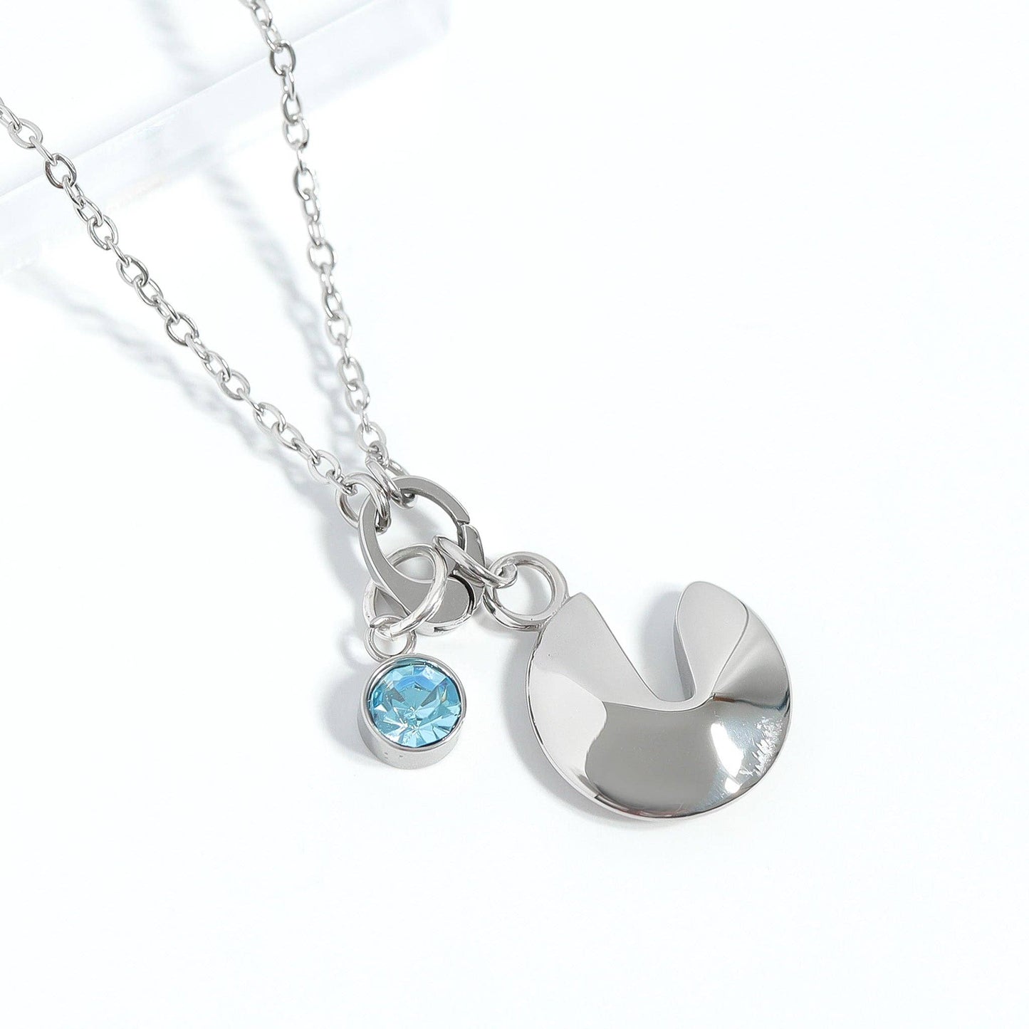 18K Gold PVD Stainless Steel Fortune Cookie Charm