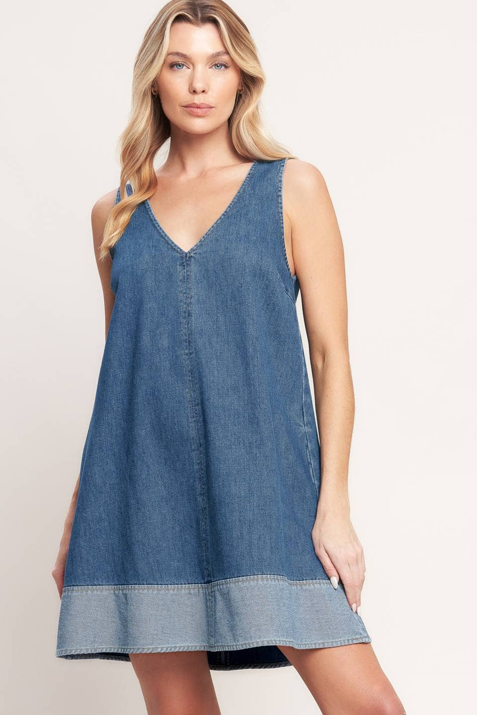 Jackie Washed Denim Mini Dress