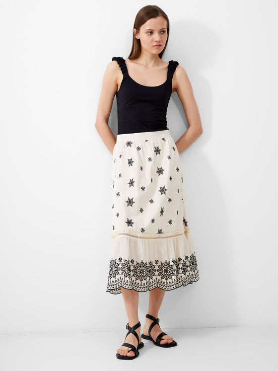 Final Sale - Embroidered Felicity Skirt