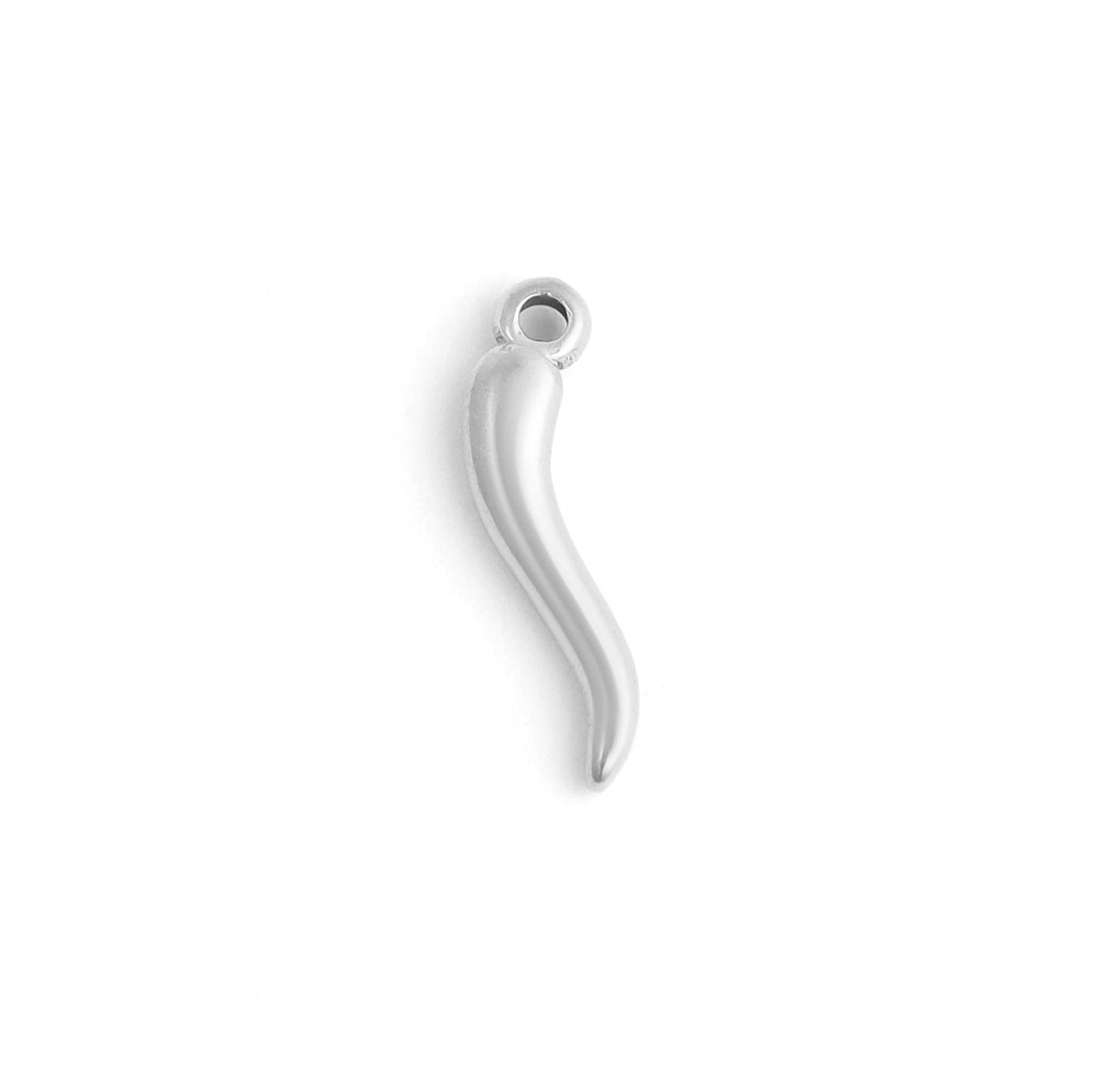 18K Gold PVD Stainless Steel Italian Horn Charm