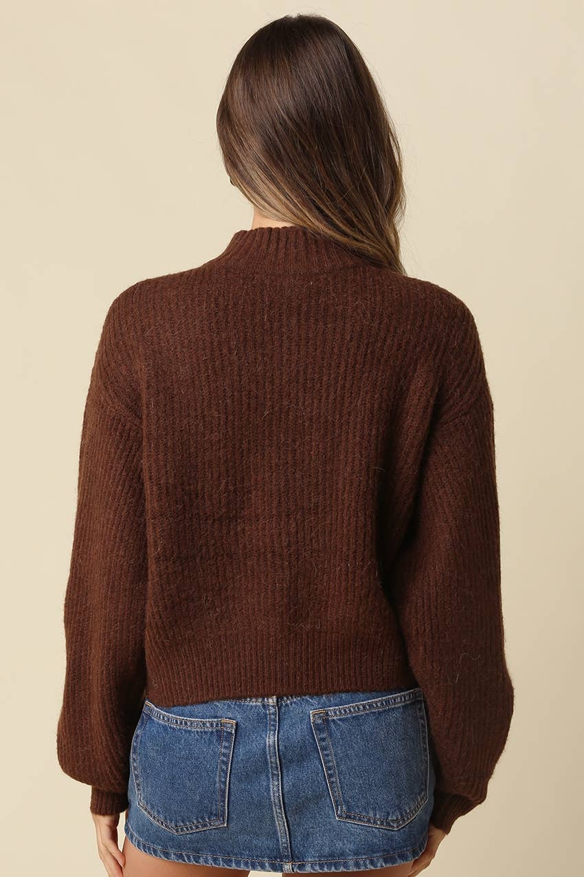 Mila Balloon Sleeve Cardigan