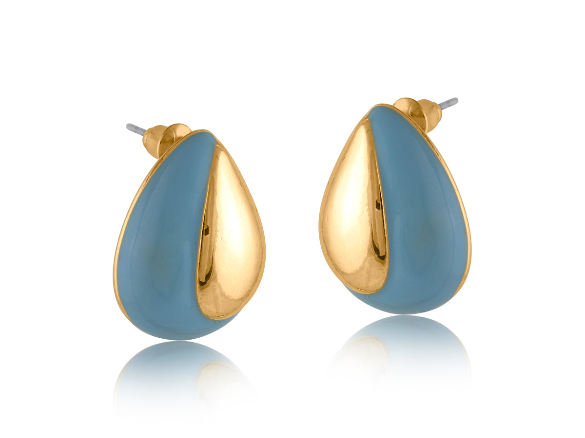 Stefania Organic Shape Enamelled Hoop