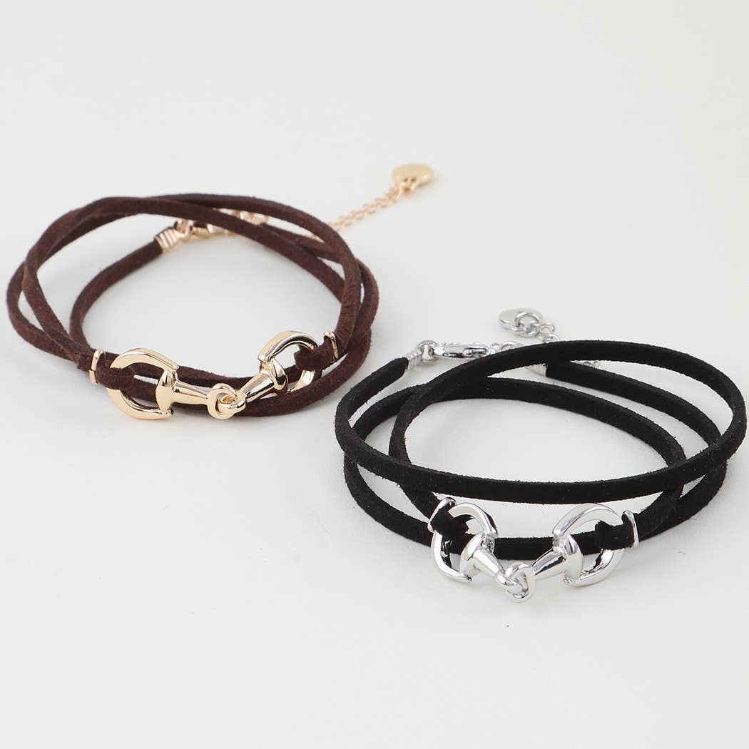 Leather Toggle Wrap Bracelet
