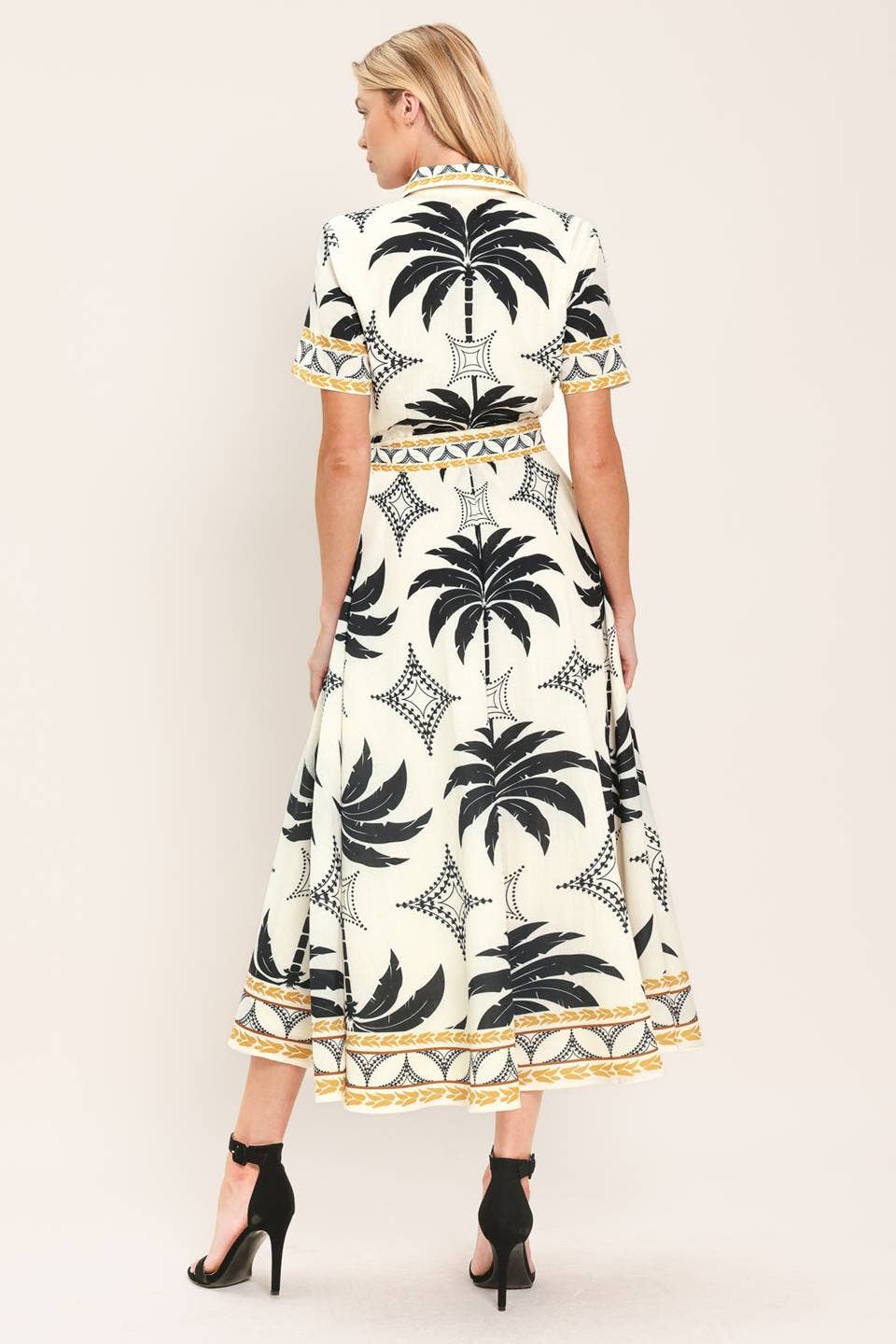 Woven Shirt Midi Dress