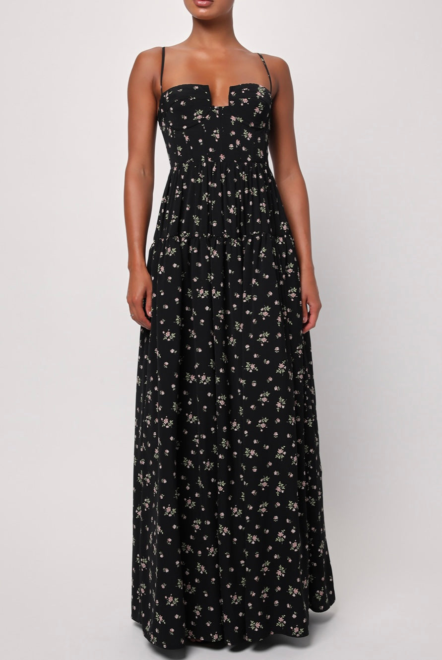 Luisa Floral Bustier Dress