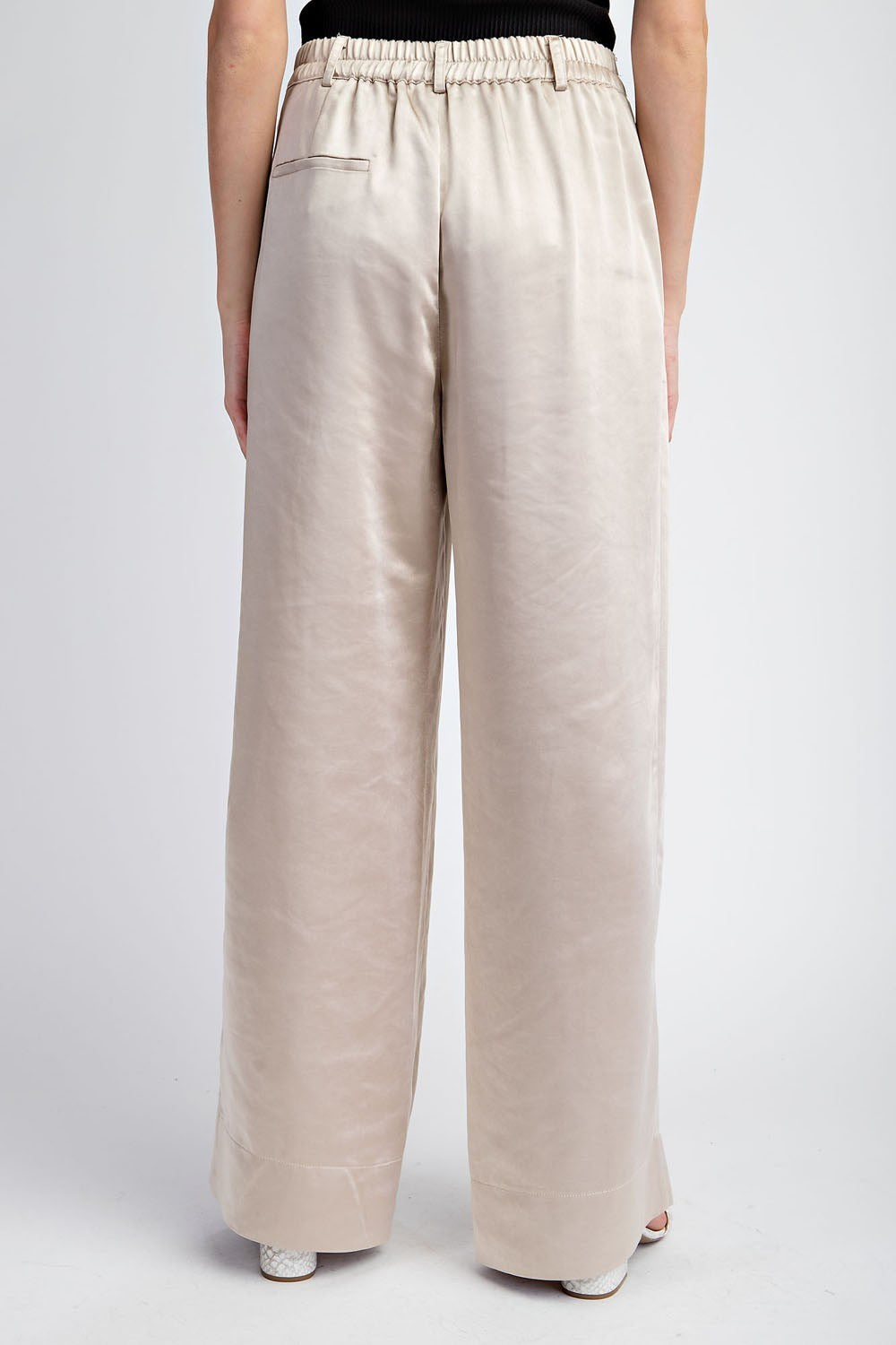 Final Sale - Satin Straight Leg Pants