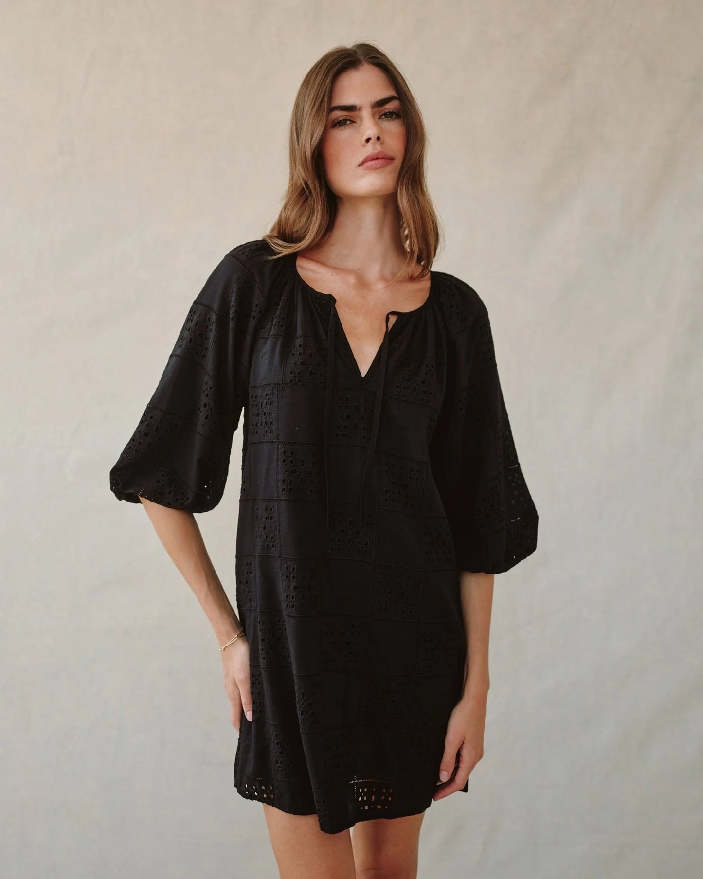 Pullover Puff Sleeve Dress
