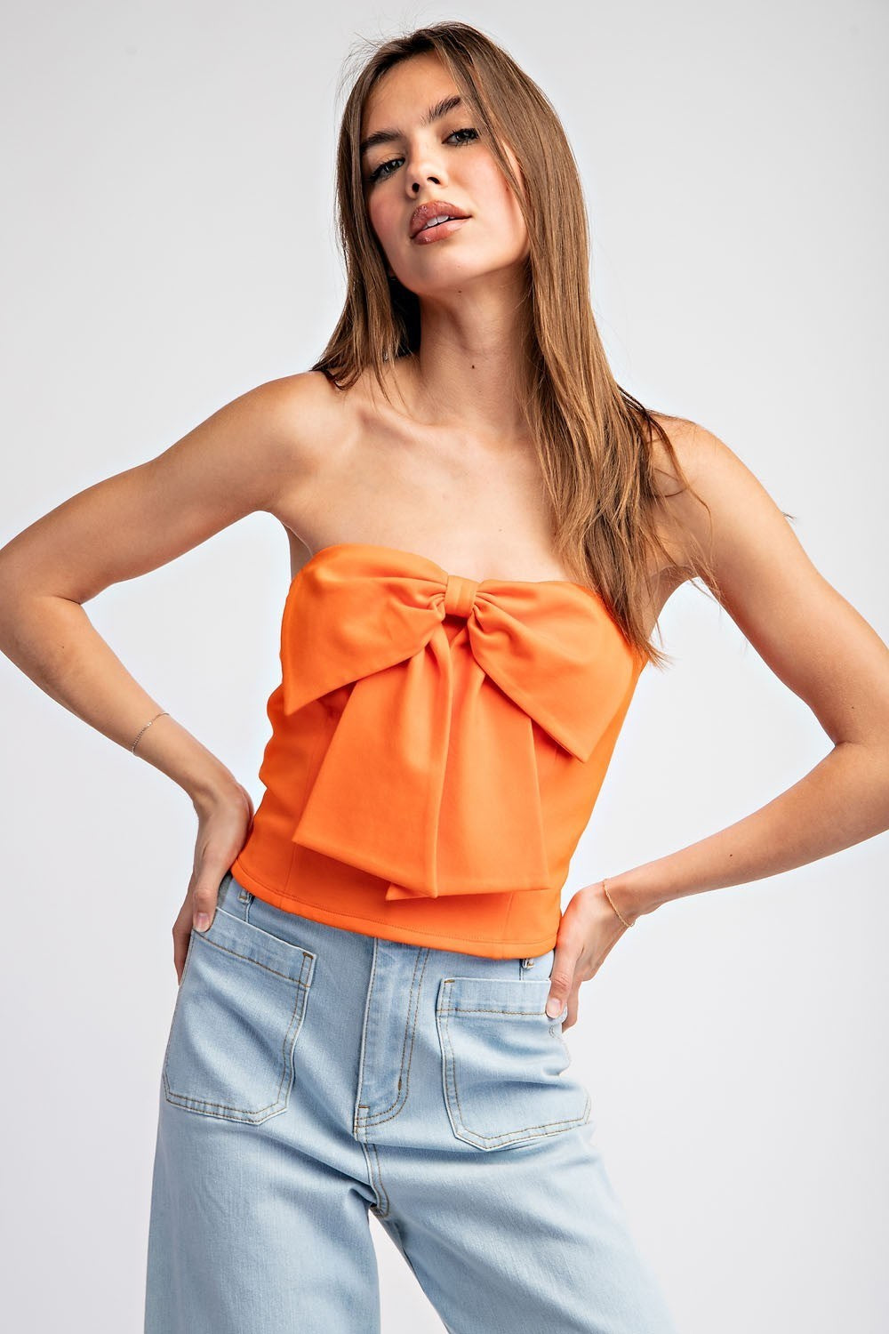 Final Sale - Bow Detail Tube Top