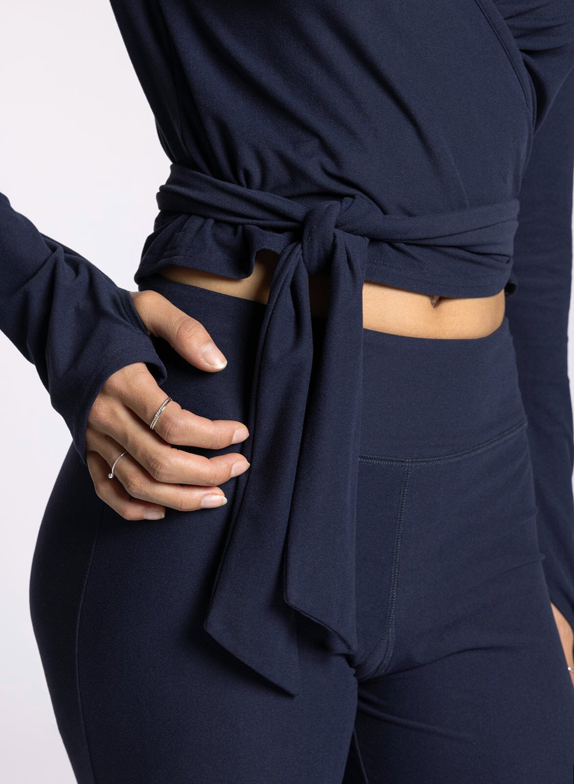 Polina Top Wrap Tie Front