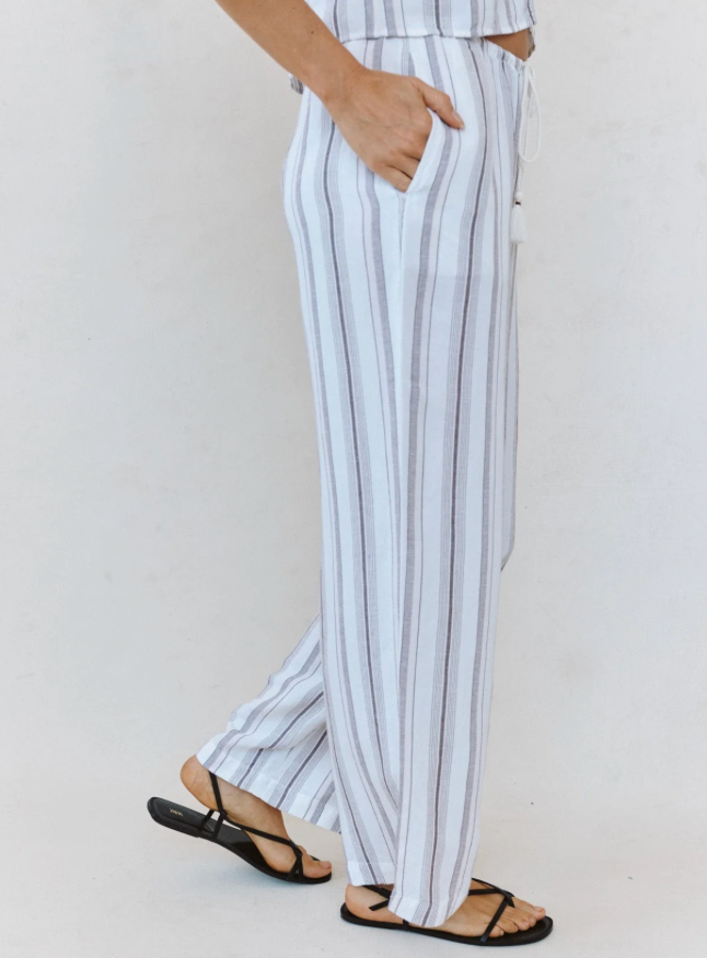 Beach Pant With Tassel Drawstrings