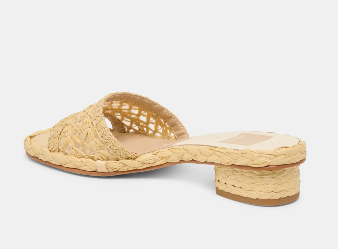 Dixi Sandals Lt Natural Cross Hatch Raffia