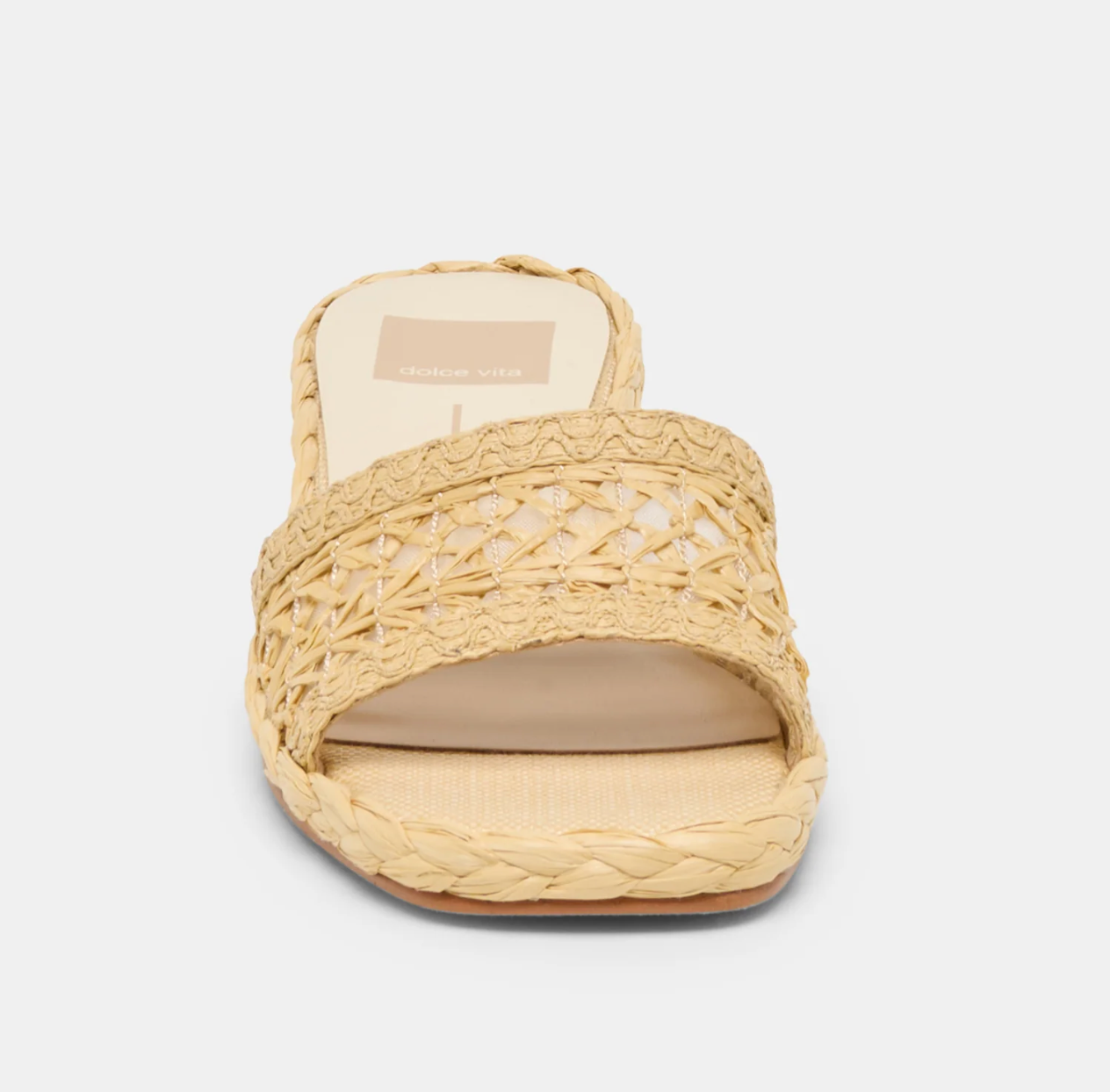 Dixi Sandals Lt Natural Cross Hatch Raffia