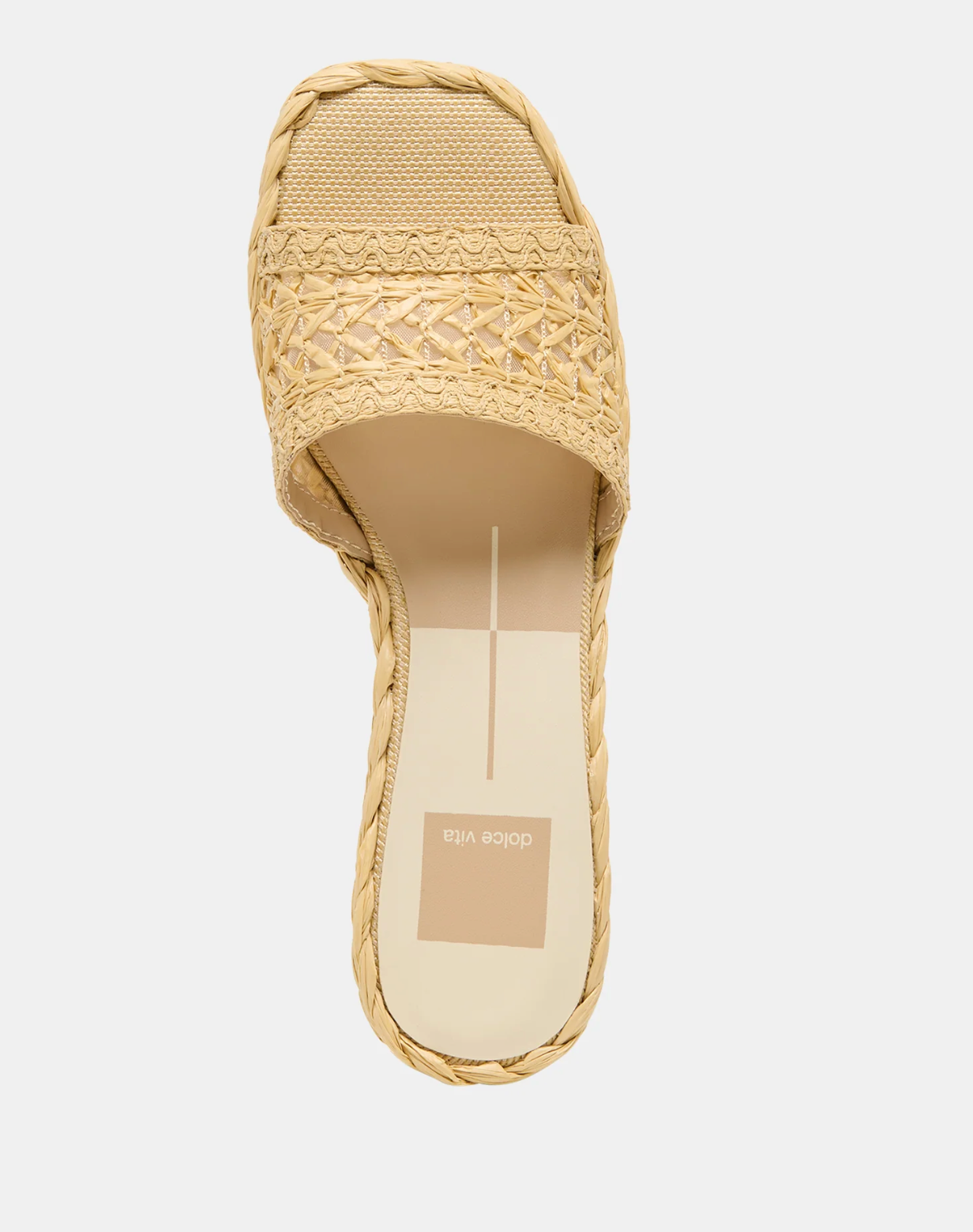 Dixi Sandals Lt Natural Cross Hatch Raffia