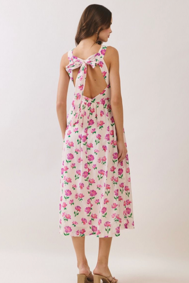 Floral Print Midi Dress