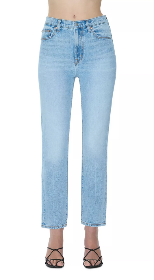 Bri High Rise Slim Straight Ankle Jeans