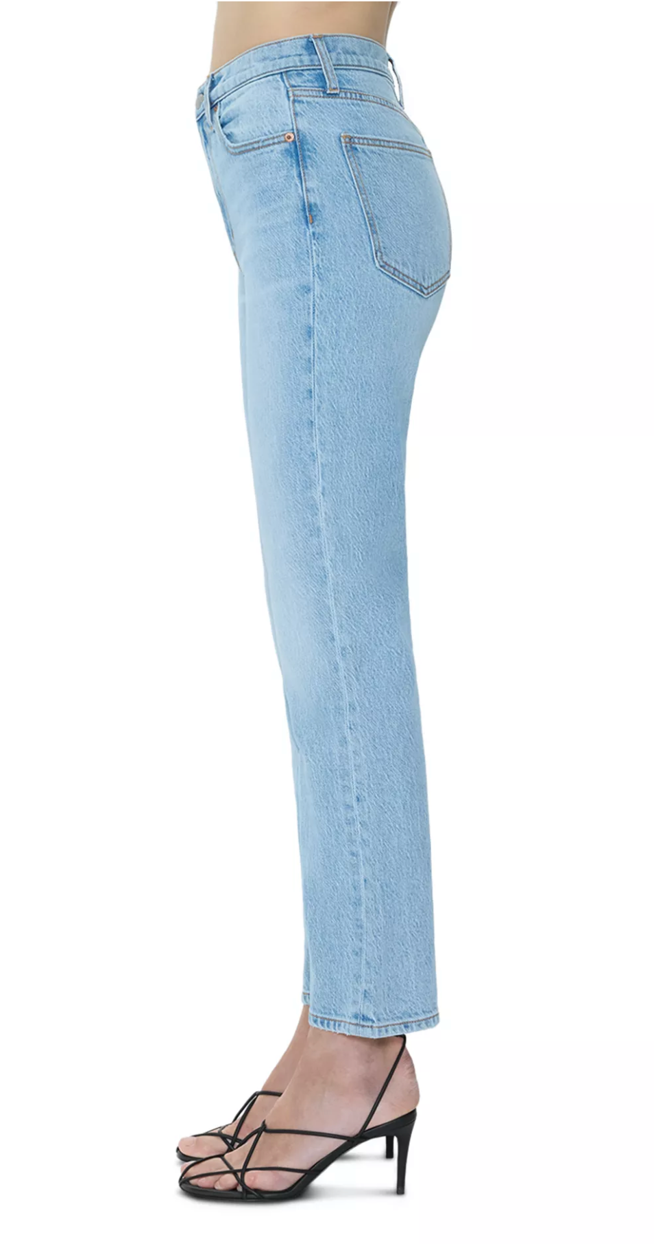 Bri High Rise Slim Straight Ankle Jeans